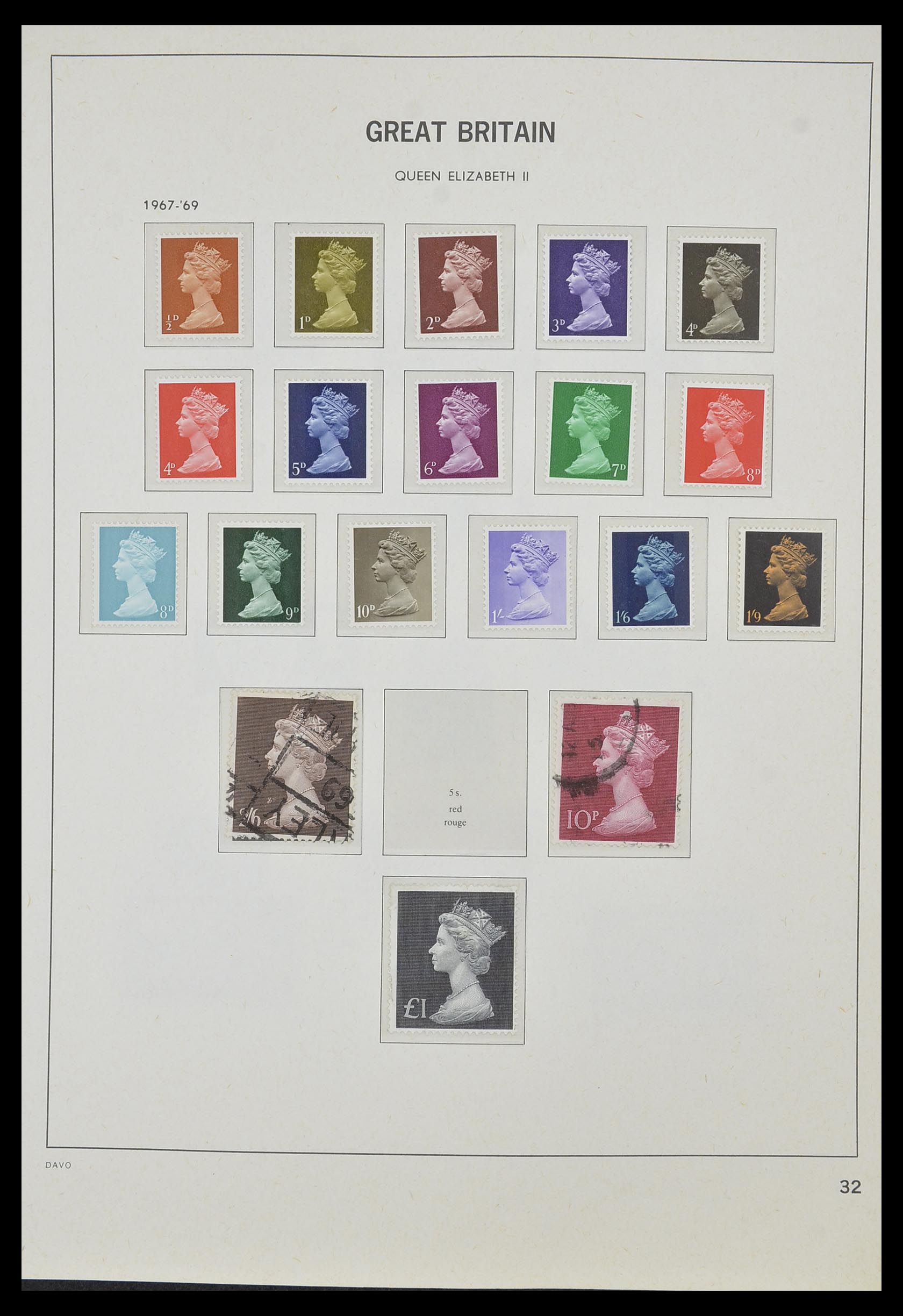 33998 029 - Postzegelverzameling 33998 Engeland 1858-1995.