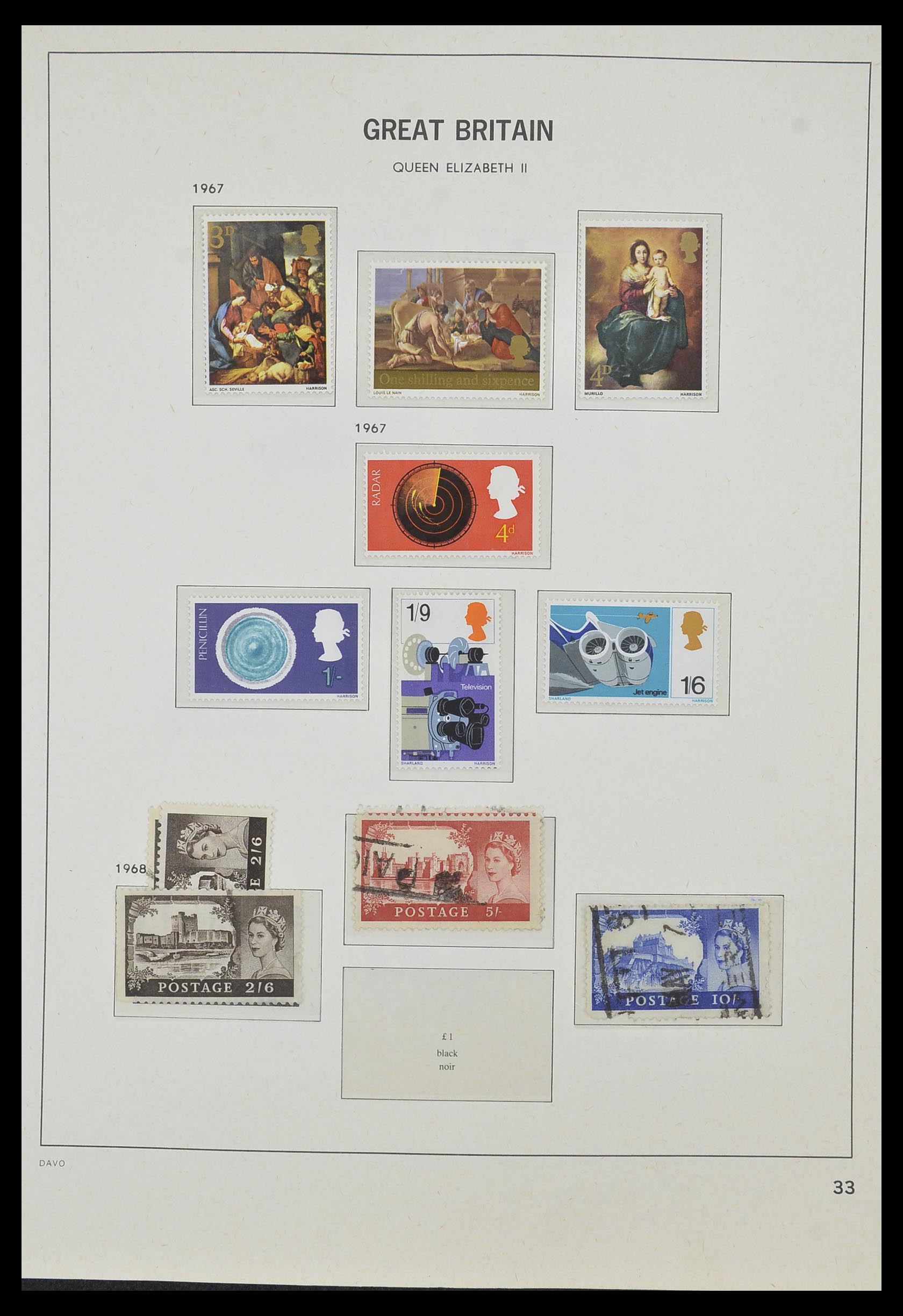 33998 030 - Postzegelverzameling 33998 Engeland 1858-1995.