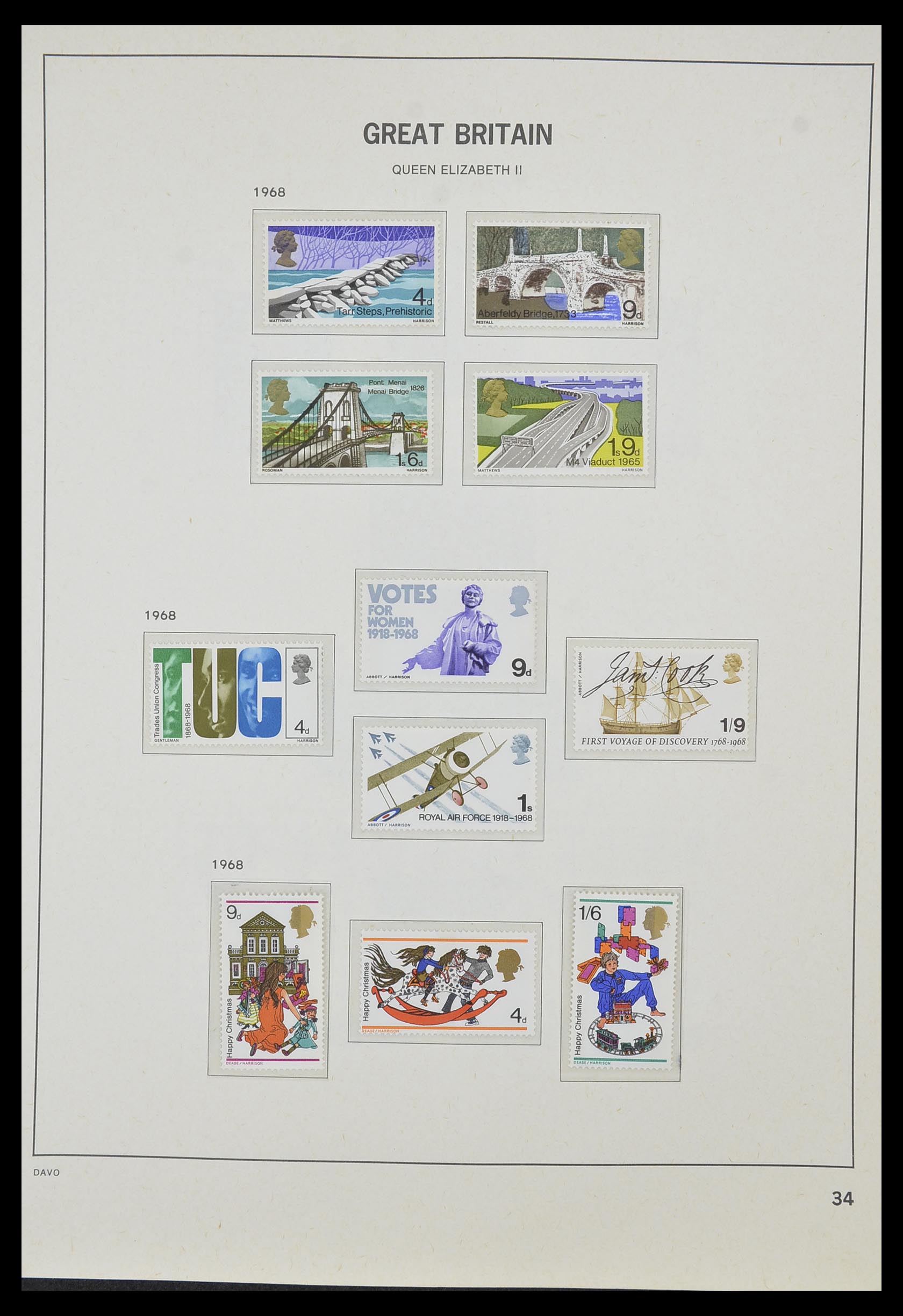33998 031 - Postzegelverzameling 33998 Engeland 1858-1995.