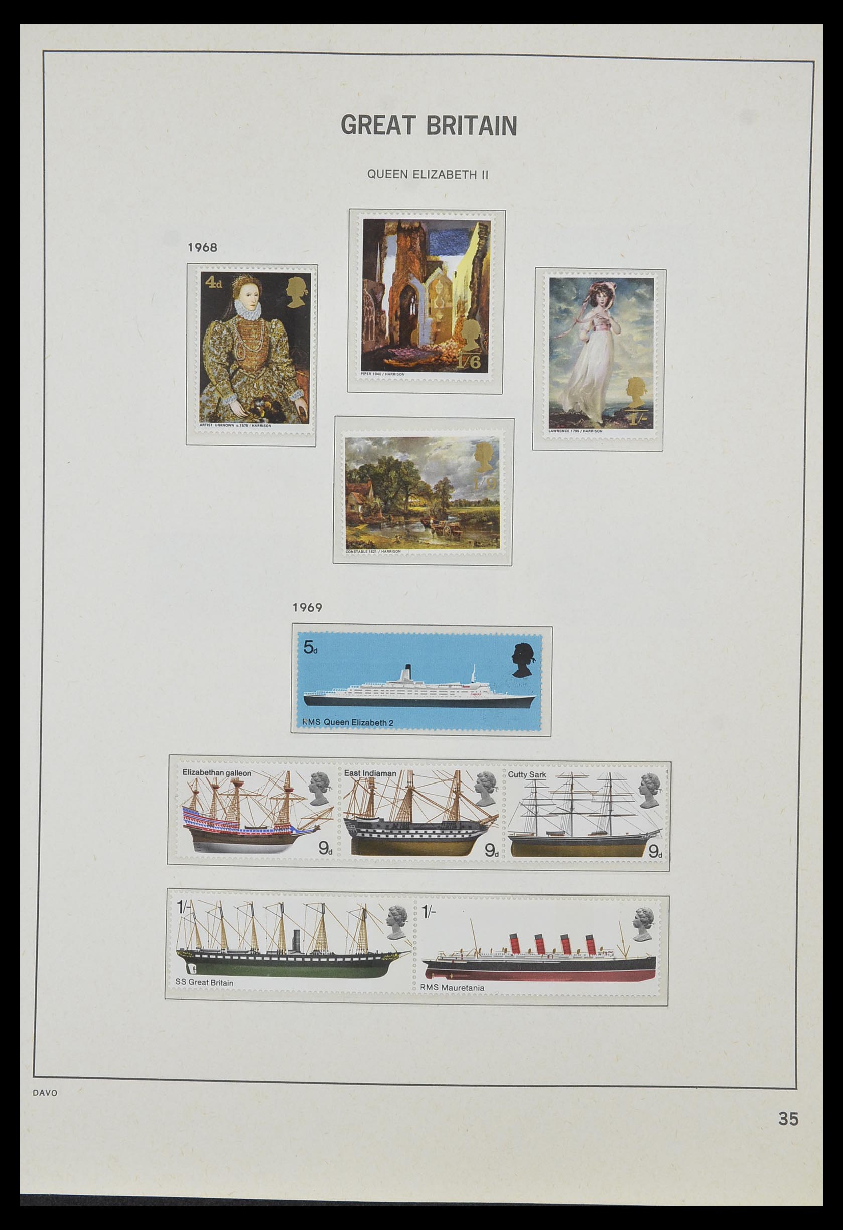 33998 032 - Postzegelverzameling 33998 Engeland 1858-1995.