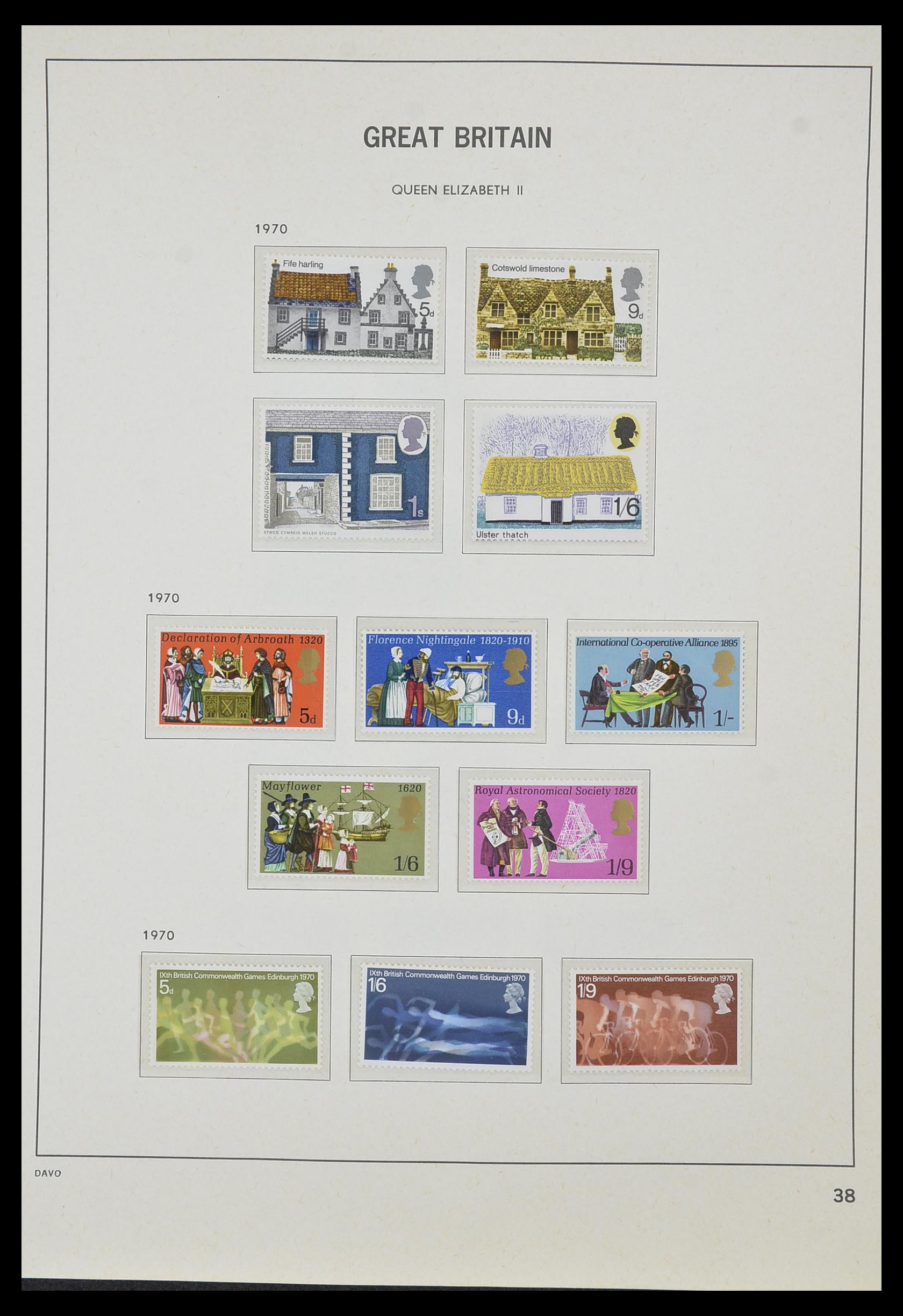 33998 035 - Postzegelverzameling 33998 Engeland 1858-1995.