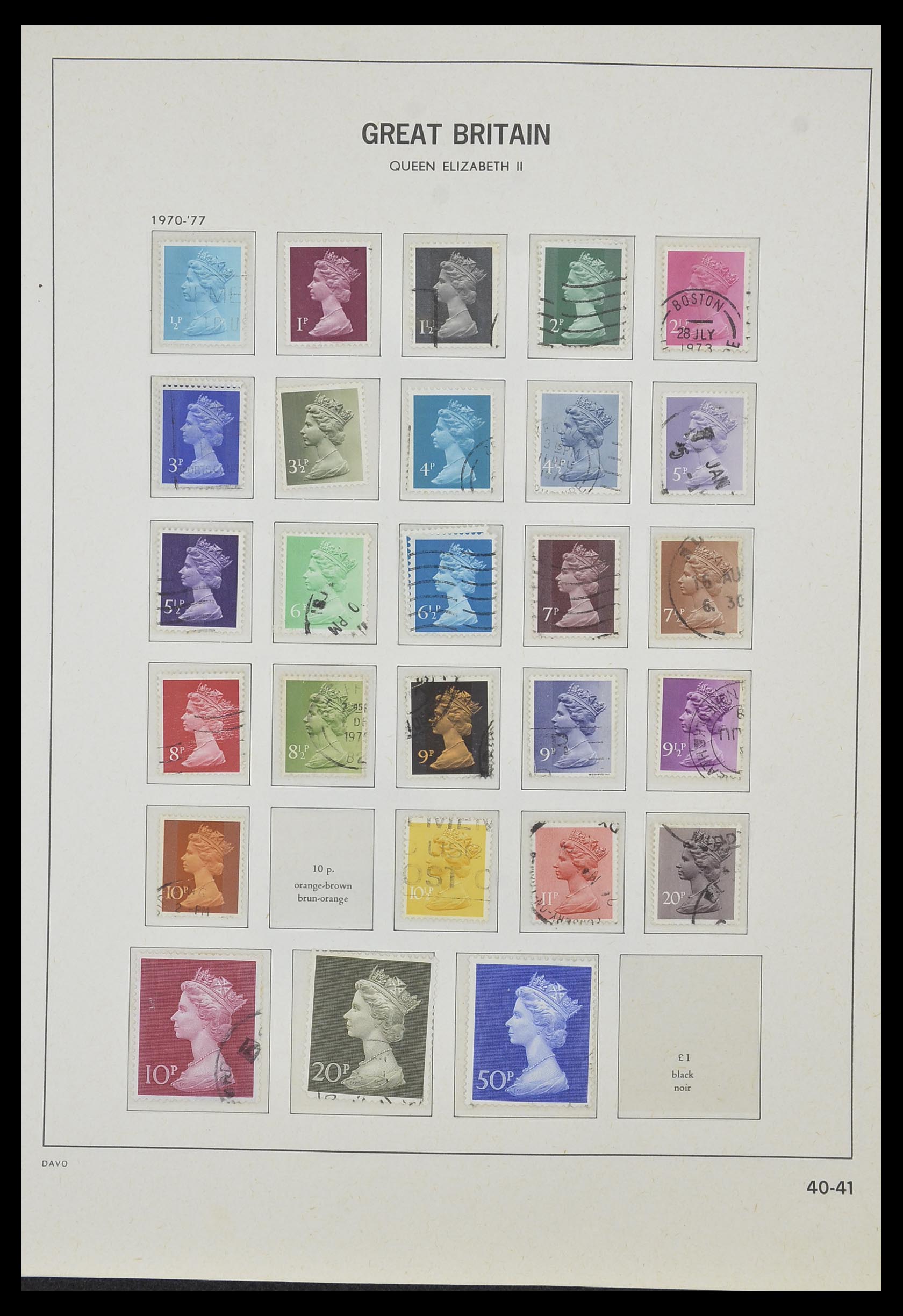33998 037 - Postzegelverzameling 33998 Engeland 1858-1995.