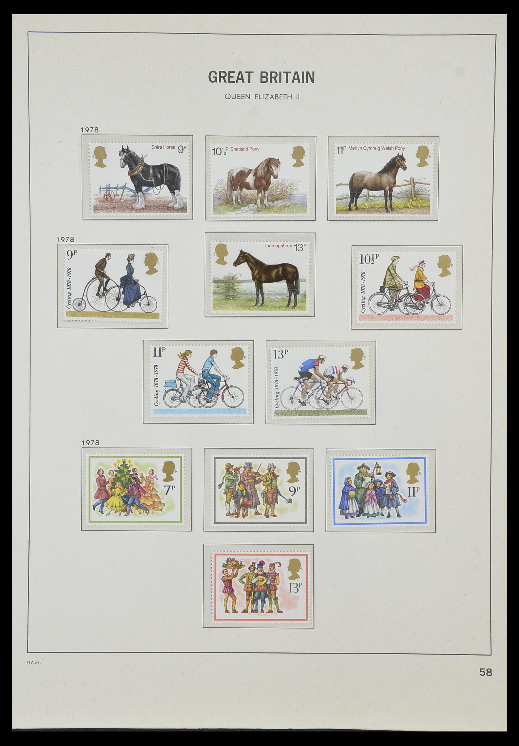 33998 054 - Postzegelverzameling 33998 Engeland 1858-1995.