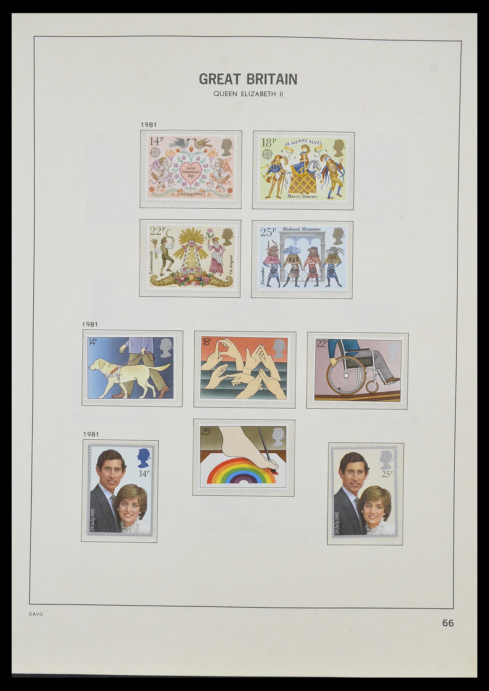 33998 062 - Postzegelverzameling 33998 Engeland 1858-1995.