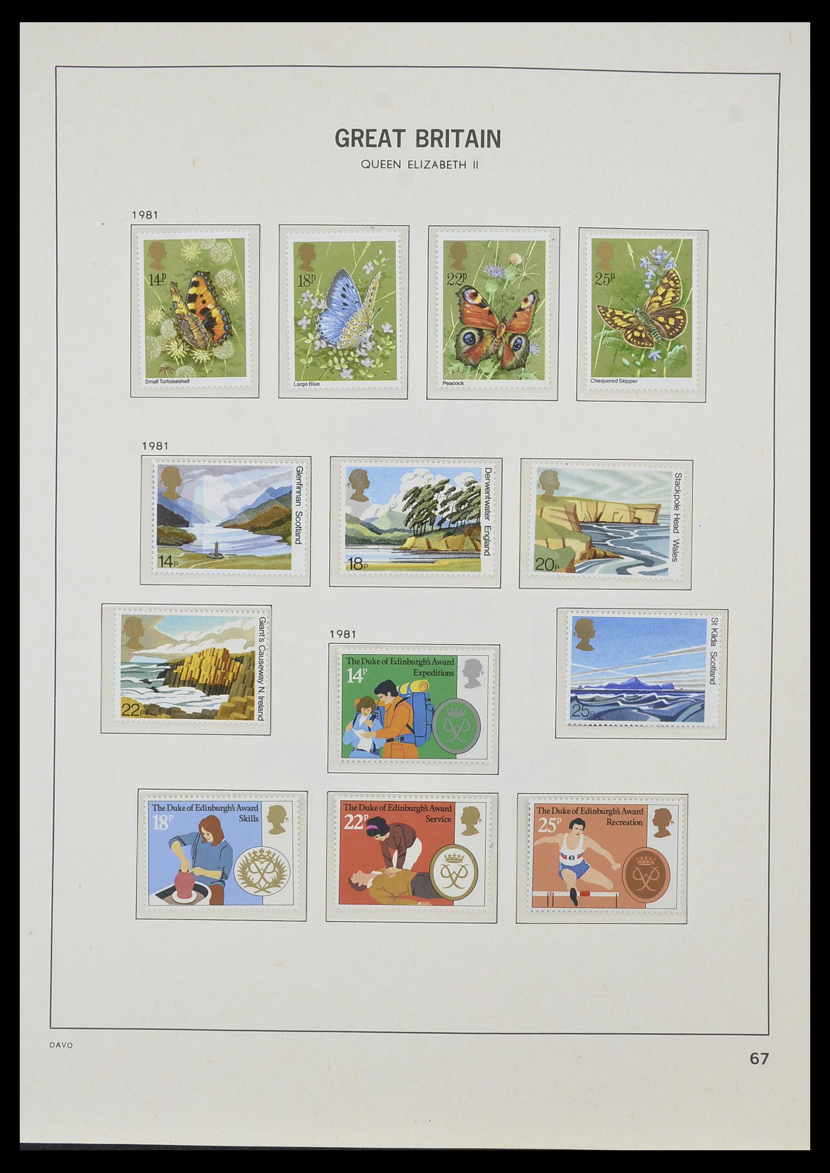 33998 063 - Postzegelverzameling 33998 Engeland 1858-1995.