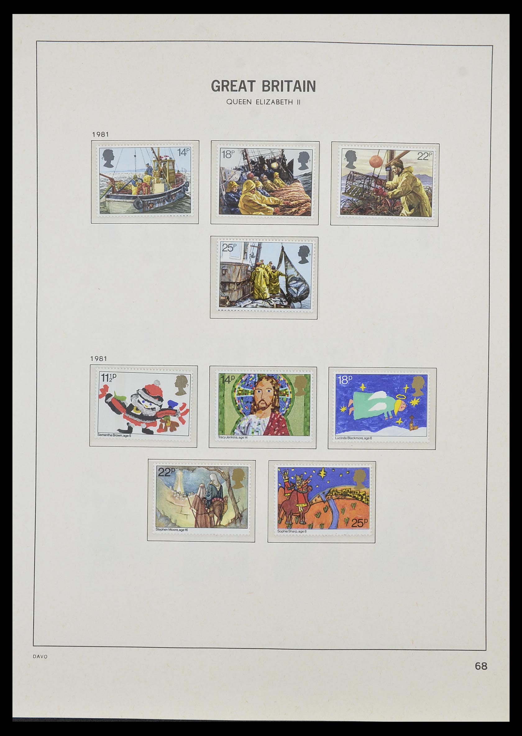 33998 064 - Postzegelverzameling 33998 Engeland 1858-1995.