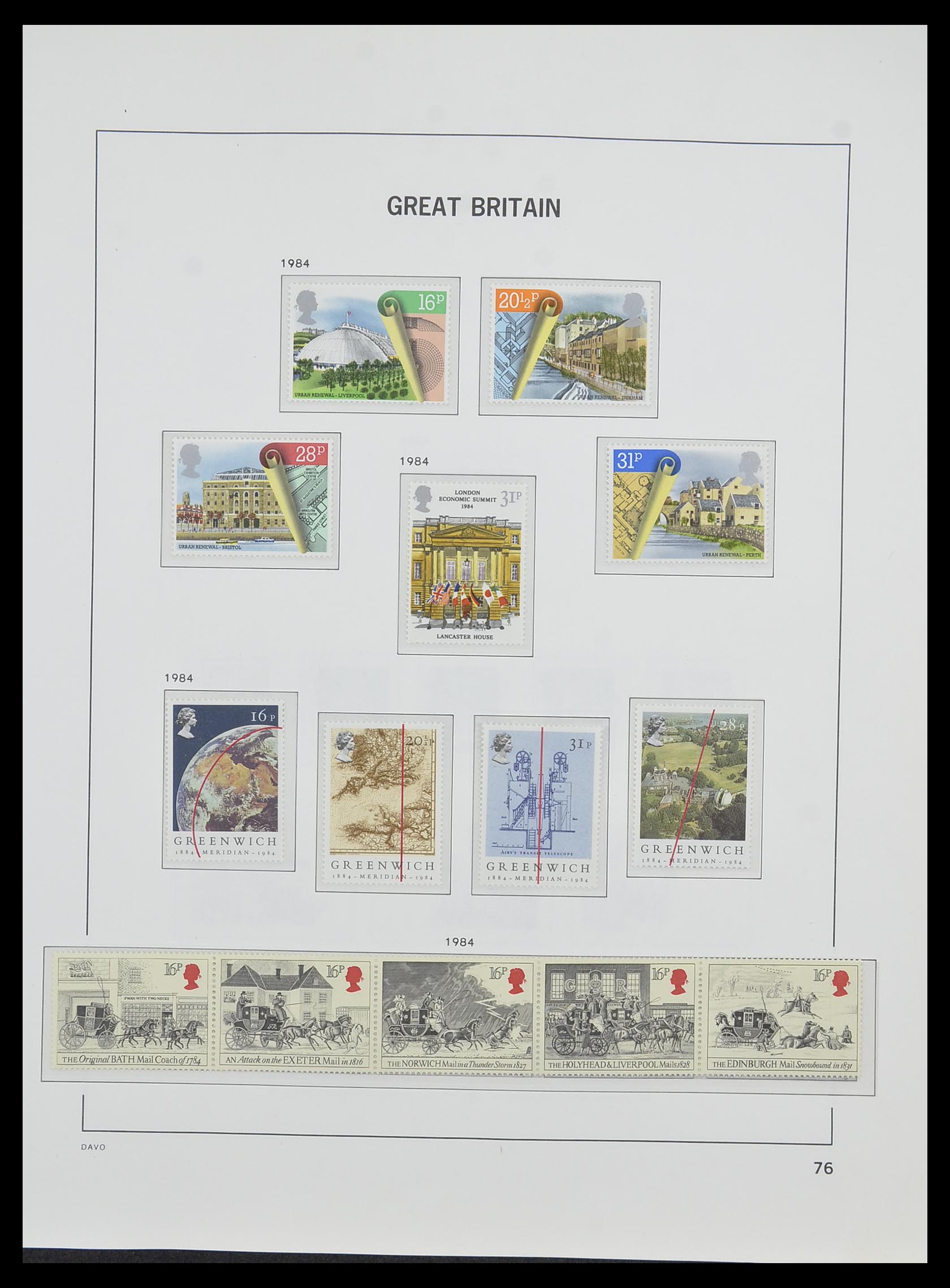33998 072 - Postzegelverzameling 33998 Engeland 1858-1995.