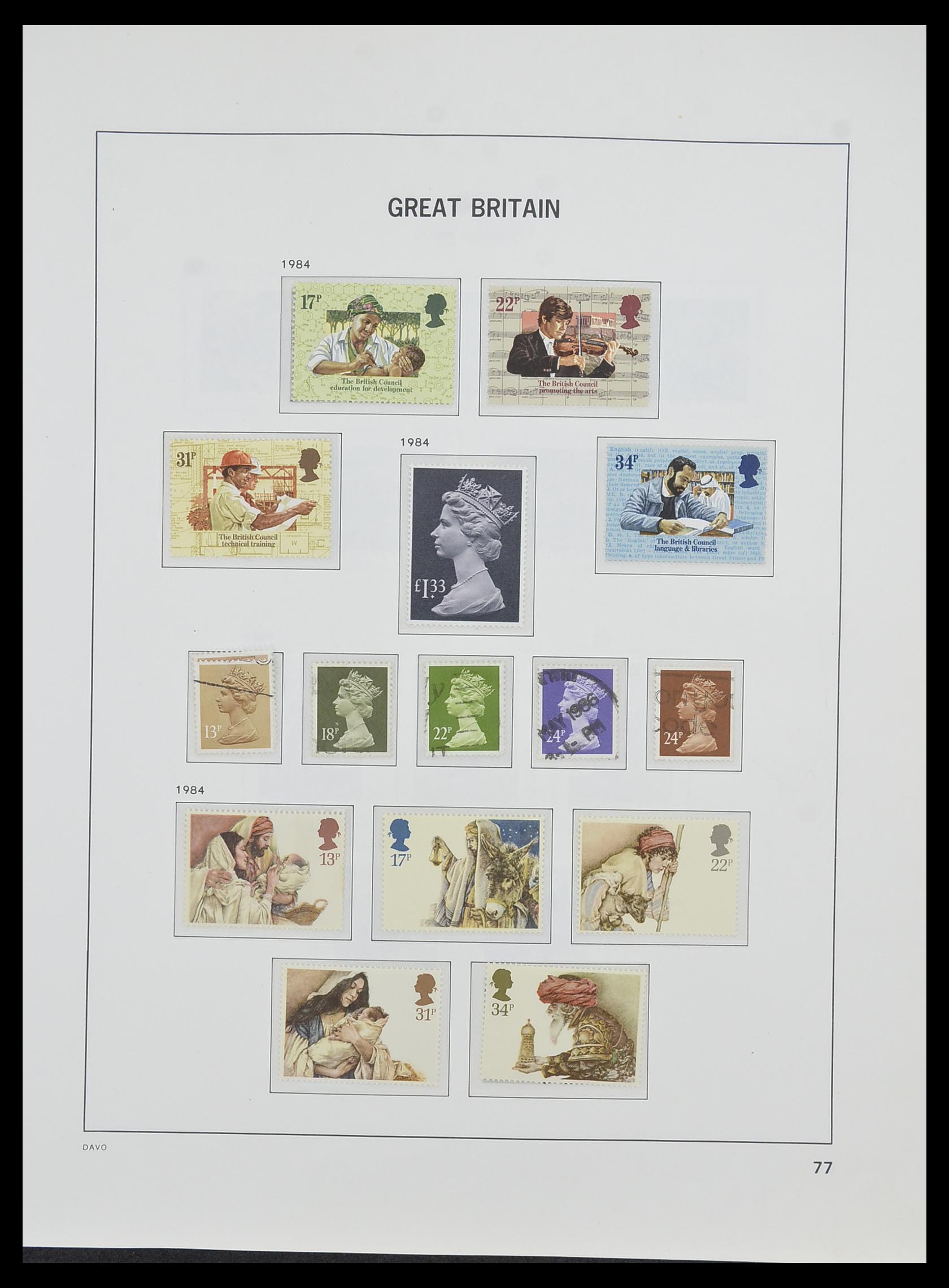 33998 073 - Postzegelverzameling 33998 Engeland 1858-1995.
