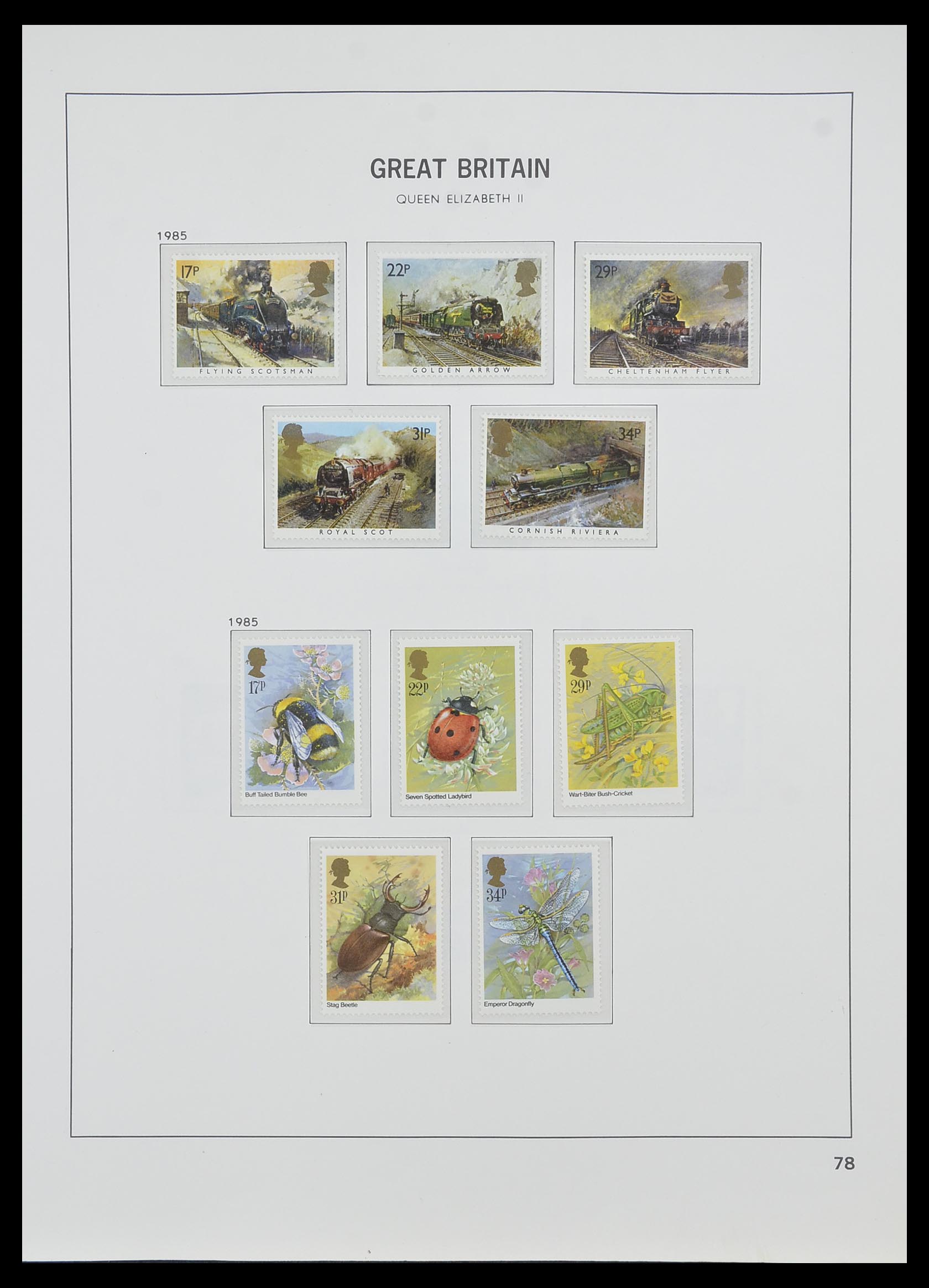 33998 074 - Postzegelverzameling 33998 Engeland 1858-1995.