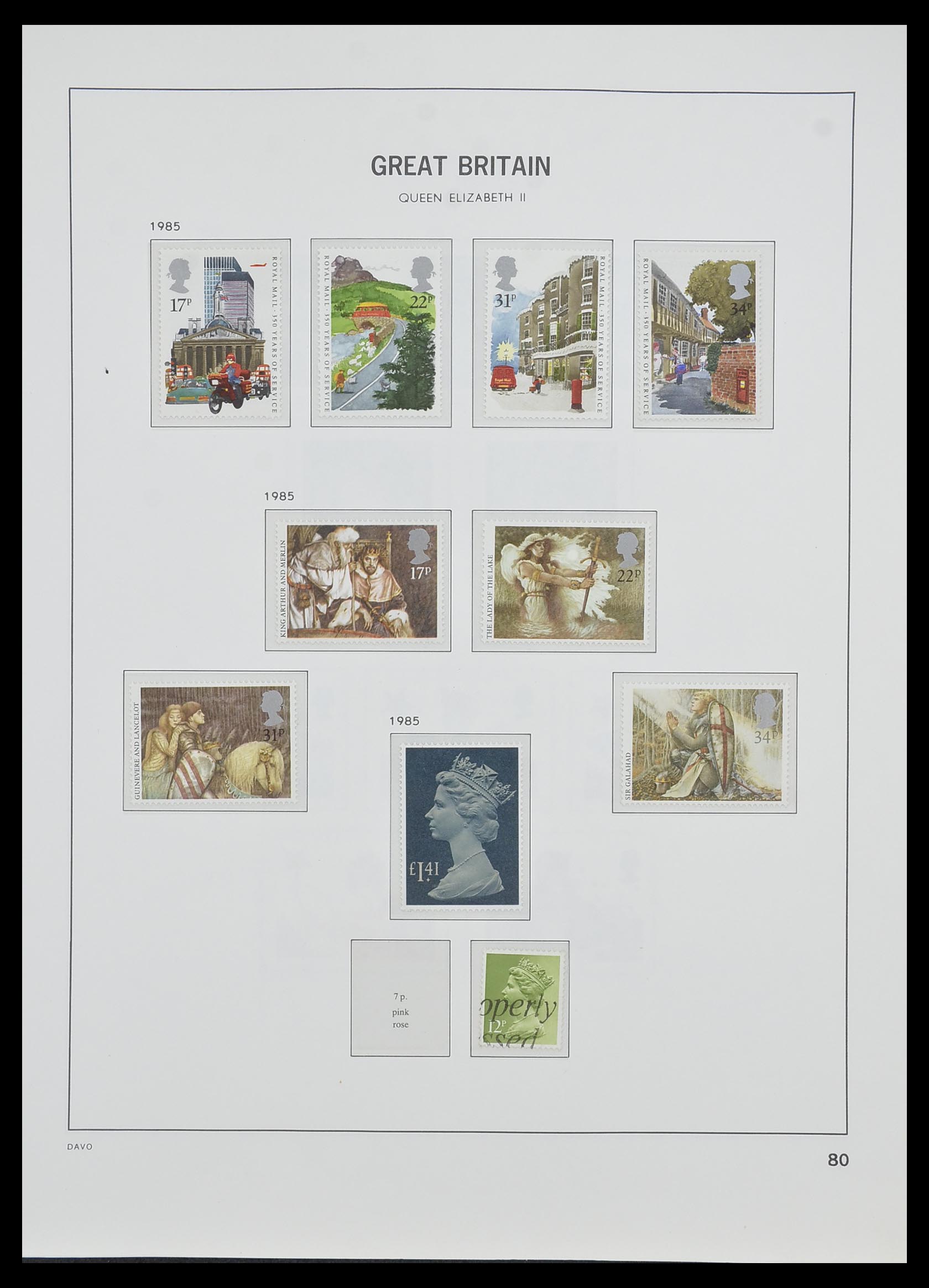33998 076 - Postzegelverzameling 33998 Engeland 1858-1995.