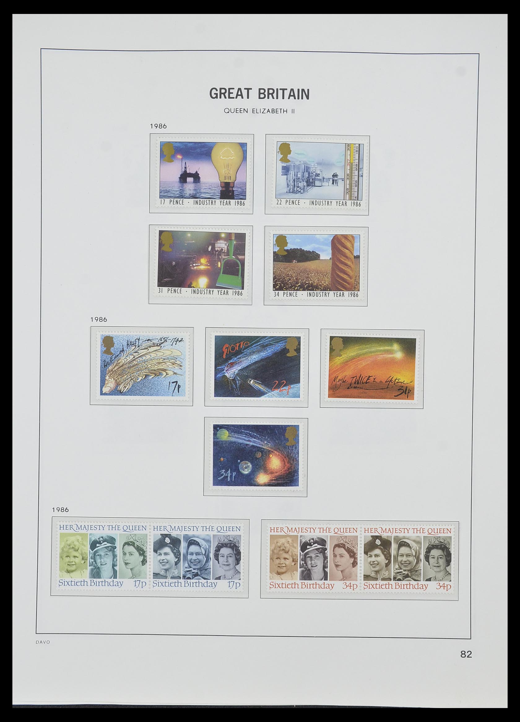 33998 078 - Postzegelverzameling 33998 Engeland 1858-1995.