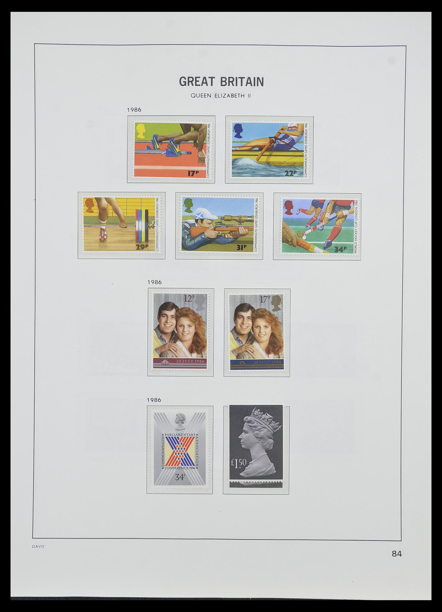 33998 080 - Postzegelverzameling 33998 Engeland 1858-1995.