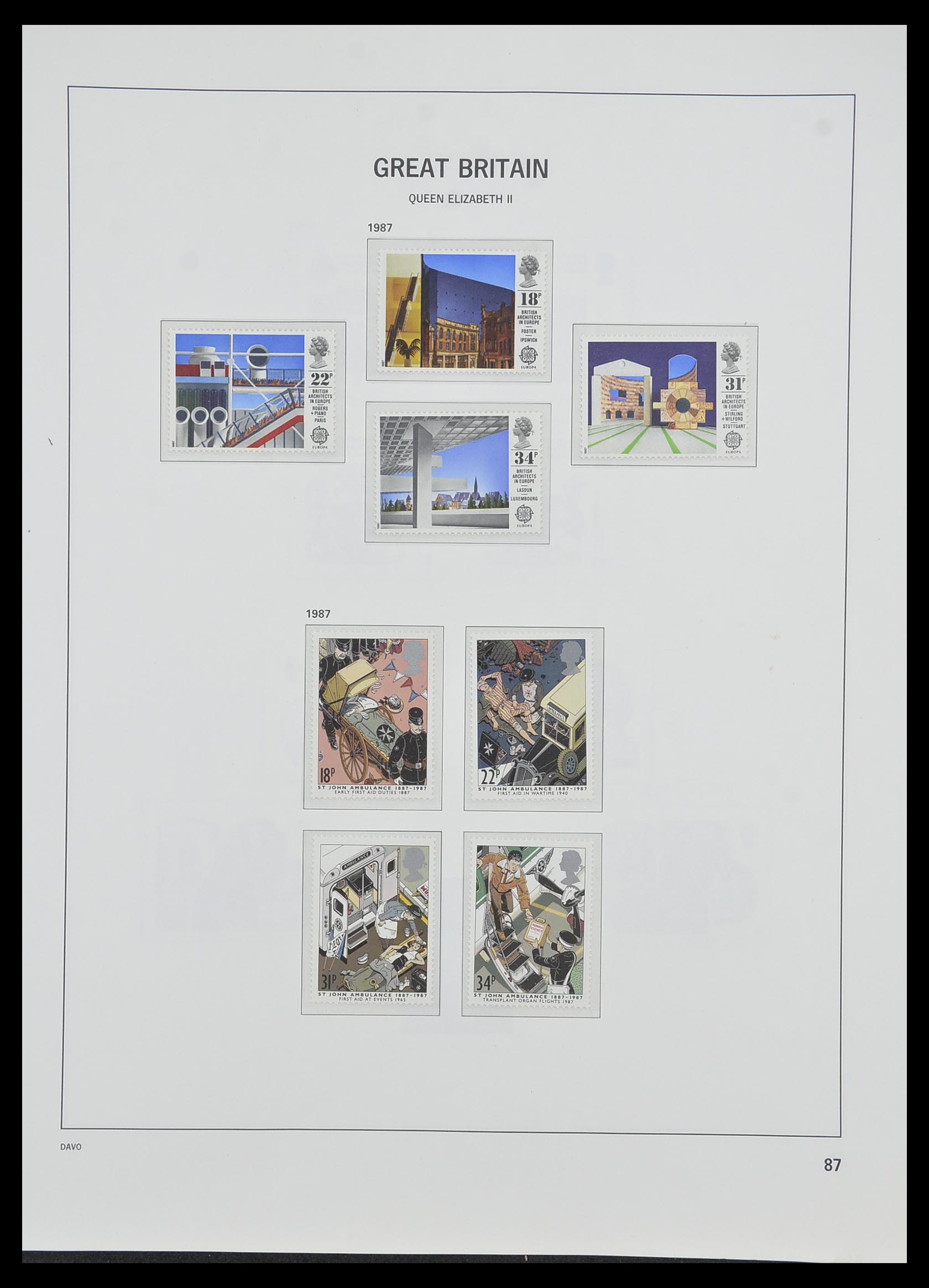 33998 083 - Postzegelverzameling 33998 Engeland 1858-1995.