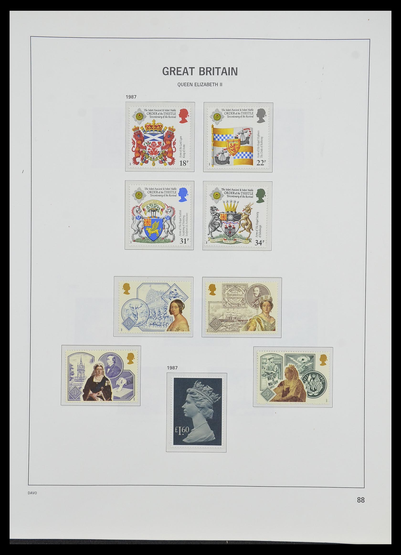 33998 084 - Postzegelverzameling 33998 Engeland 1858-1995.