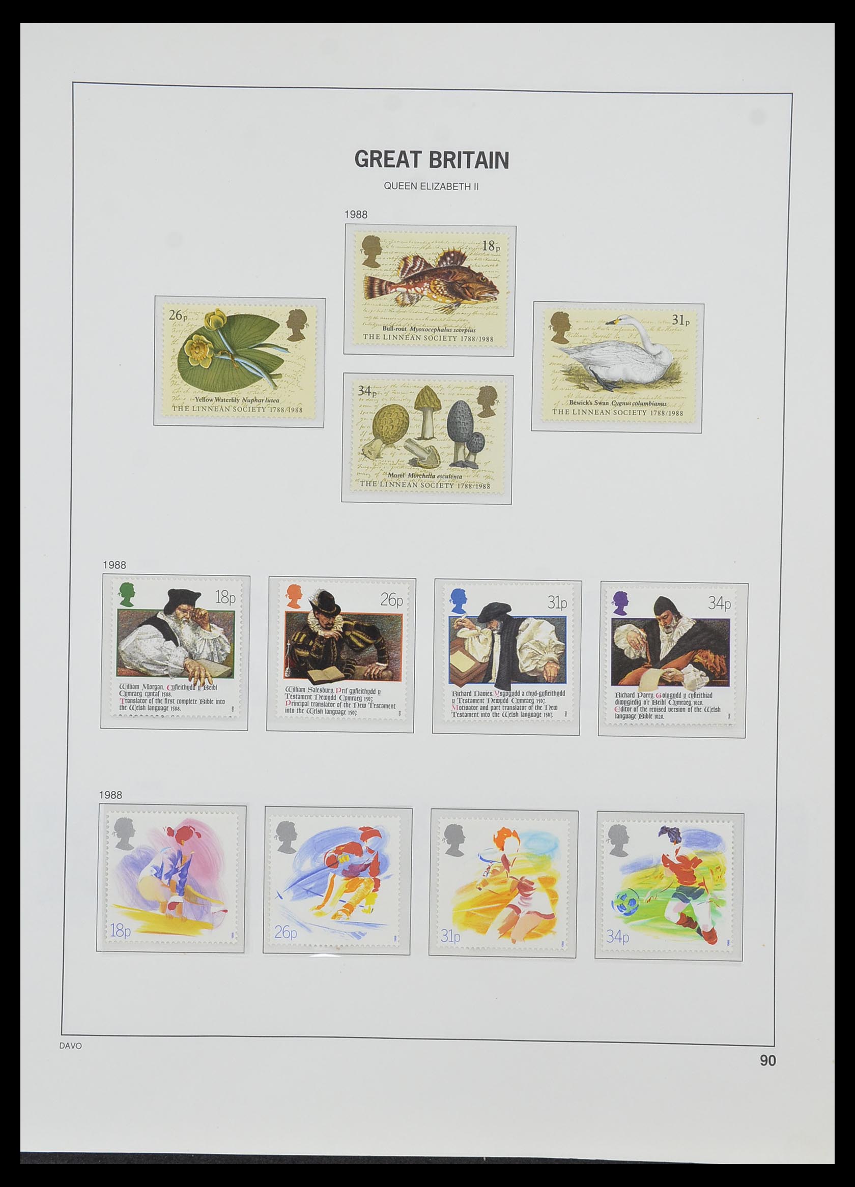 33998 086 - Postzegelverzameling 33998 Engeland 1858-1995.