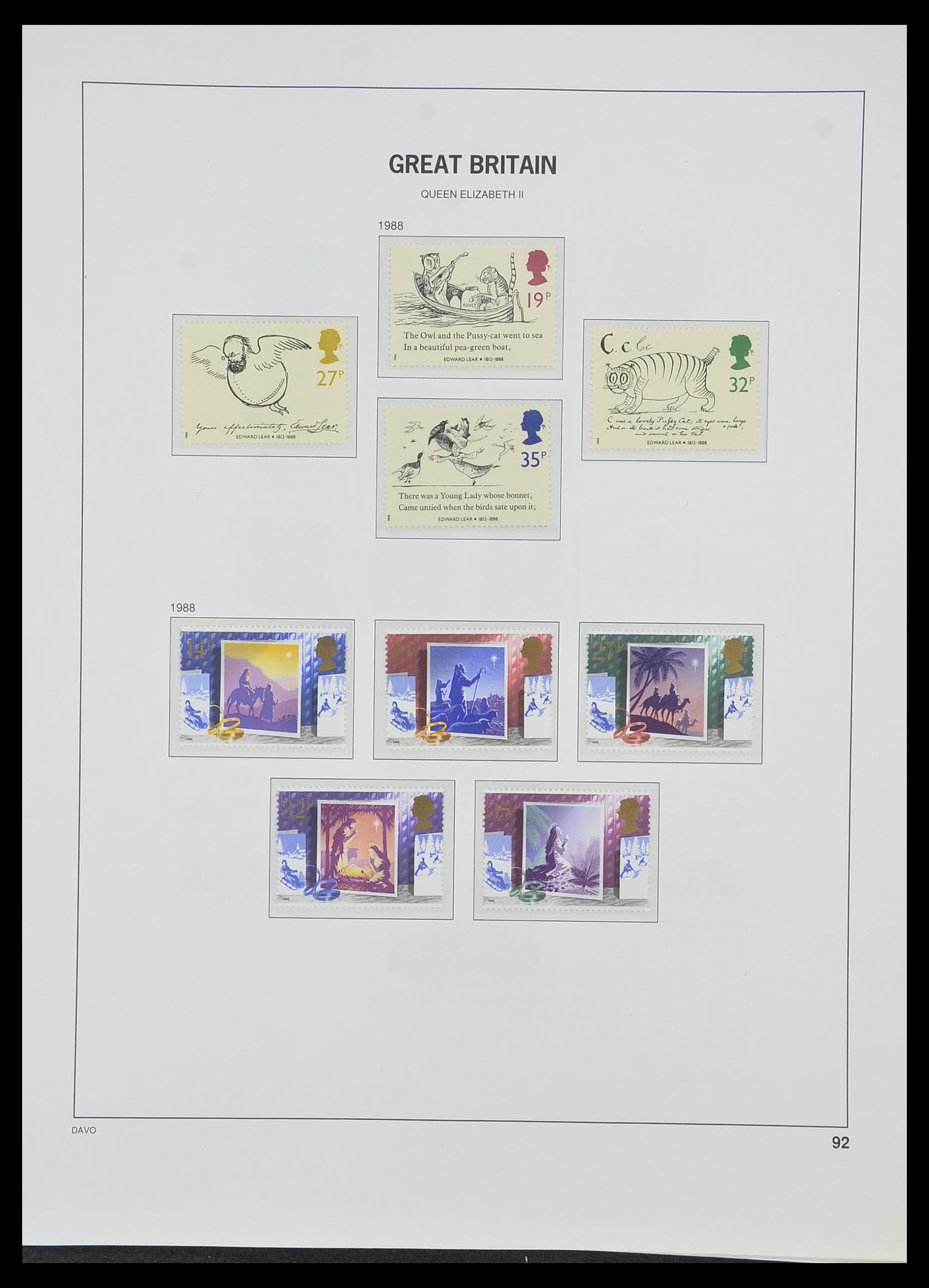 33998 088 - Postzegelverzameling 33998 Engeland 1858-1995.