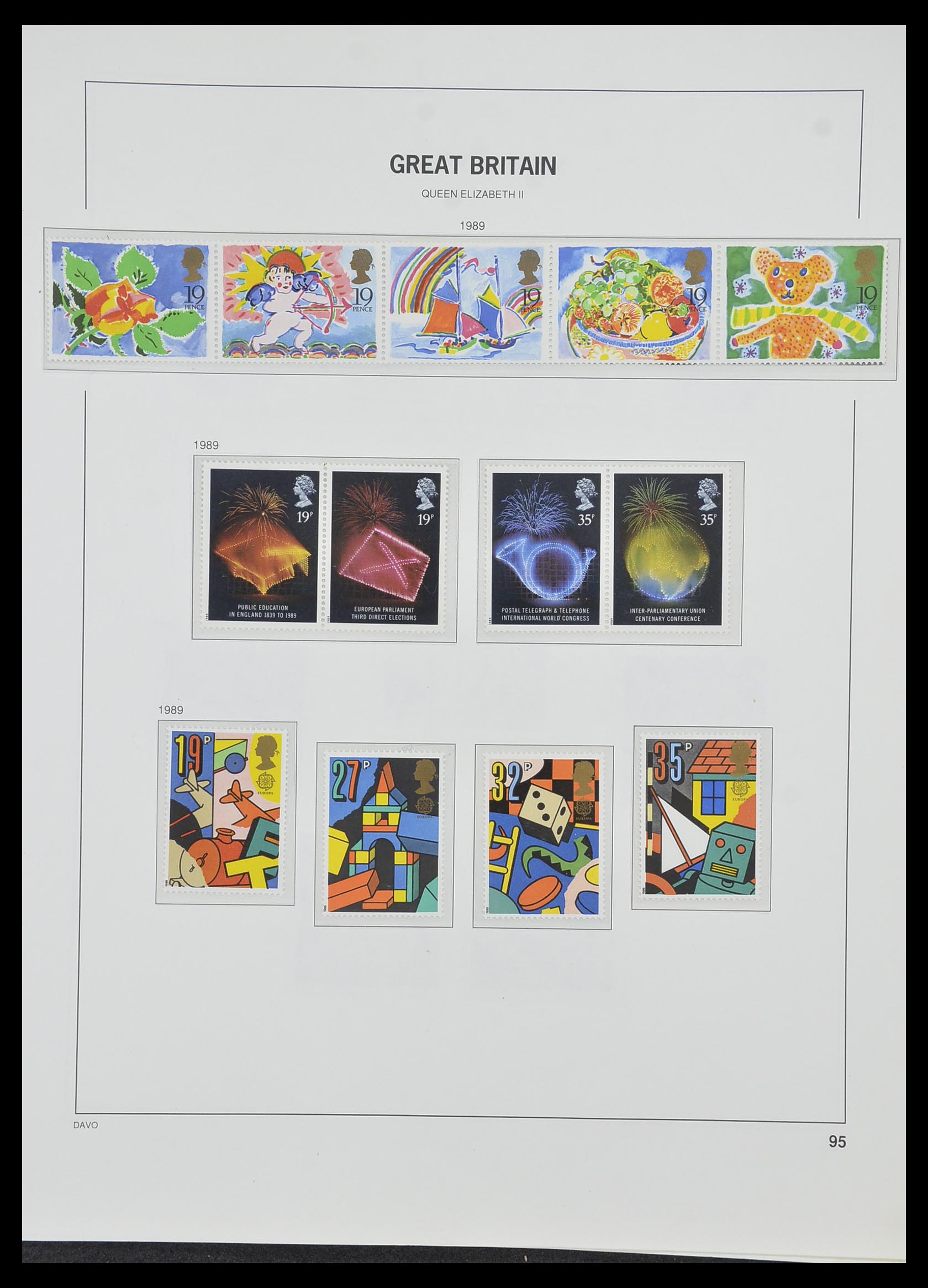 33998 091 - Postzegelverzameling 33998 Engeland 1858-1995.