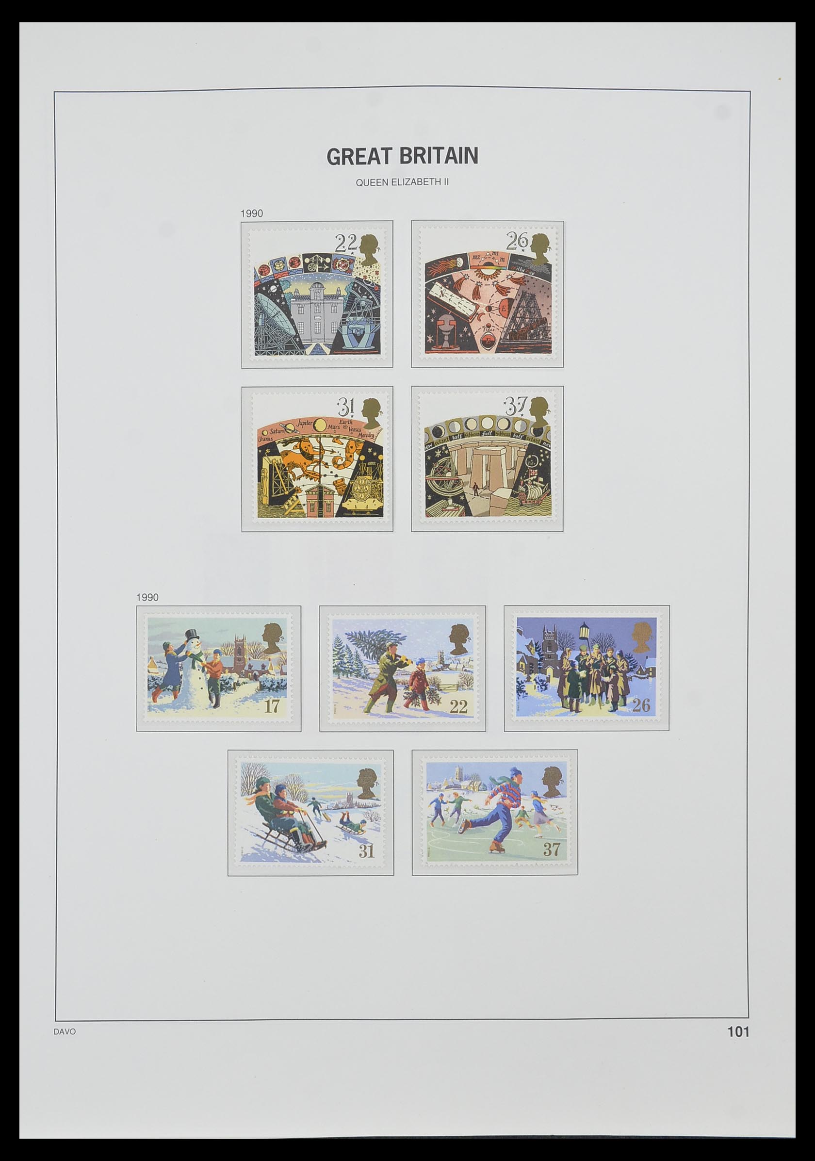 33998 097 - Postzegelverzameling 33998 Engeland 1858-1995.