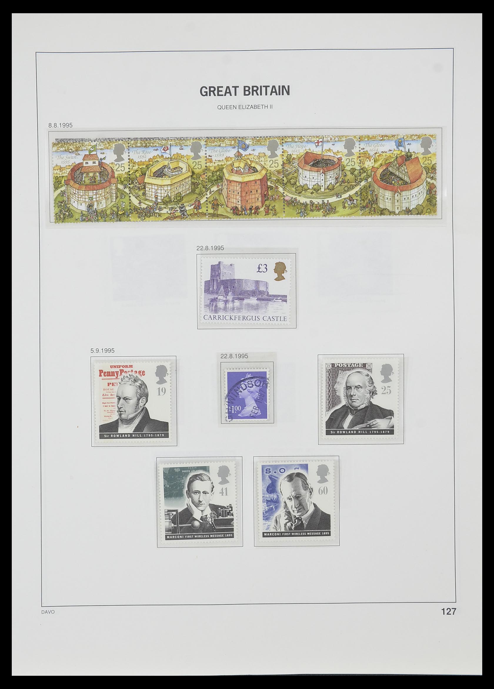 33998 122 - Postzegelverzameling 33998 Engeland 1858-1995.