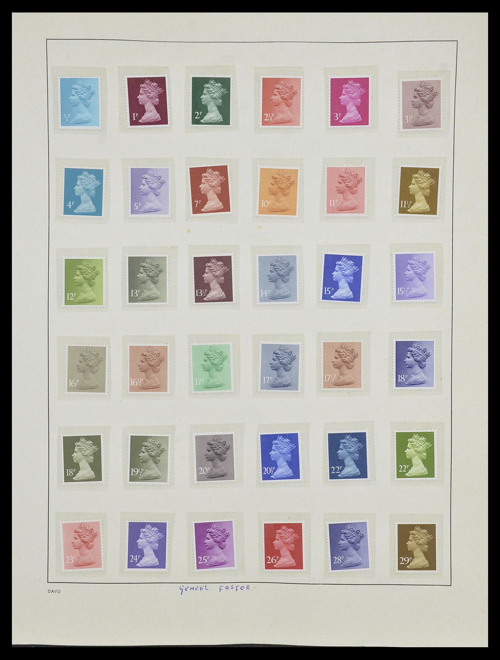 33998 270 - Postzegelverzameling 33998 Engeland 1858-1995.