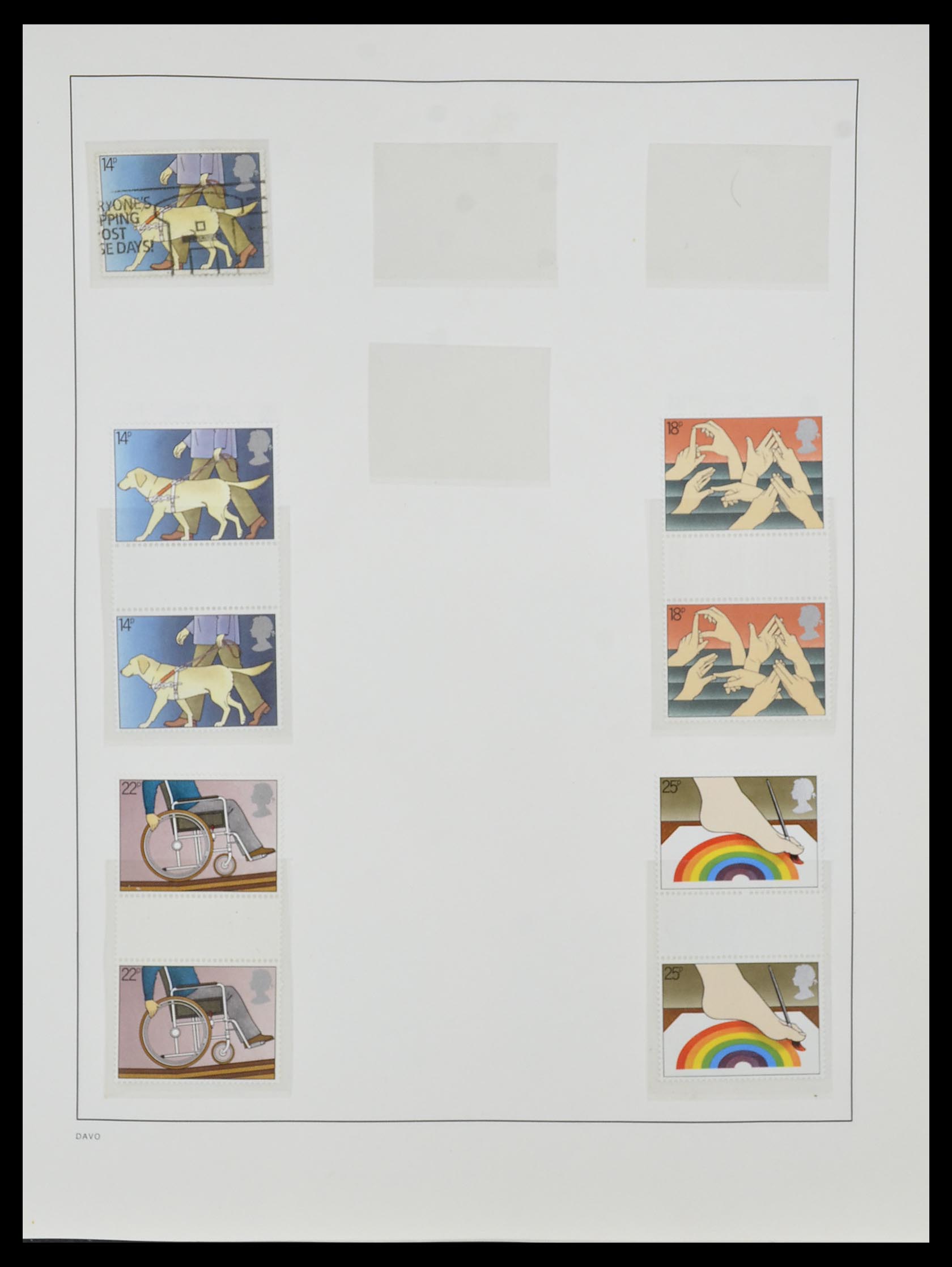 33998 281 - Postzegelverzameling 33998 Engeland 1858-1995.