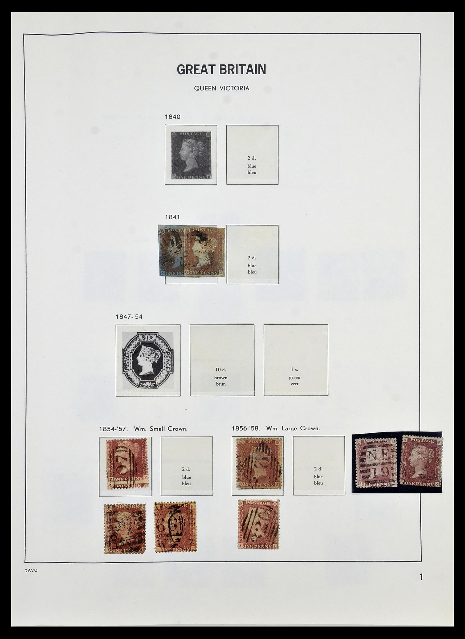 33999 001 - Postzegelverzameling 33999 Engeland 1841-2000.