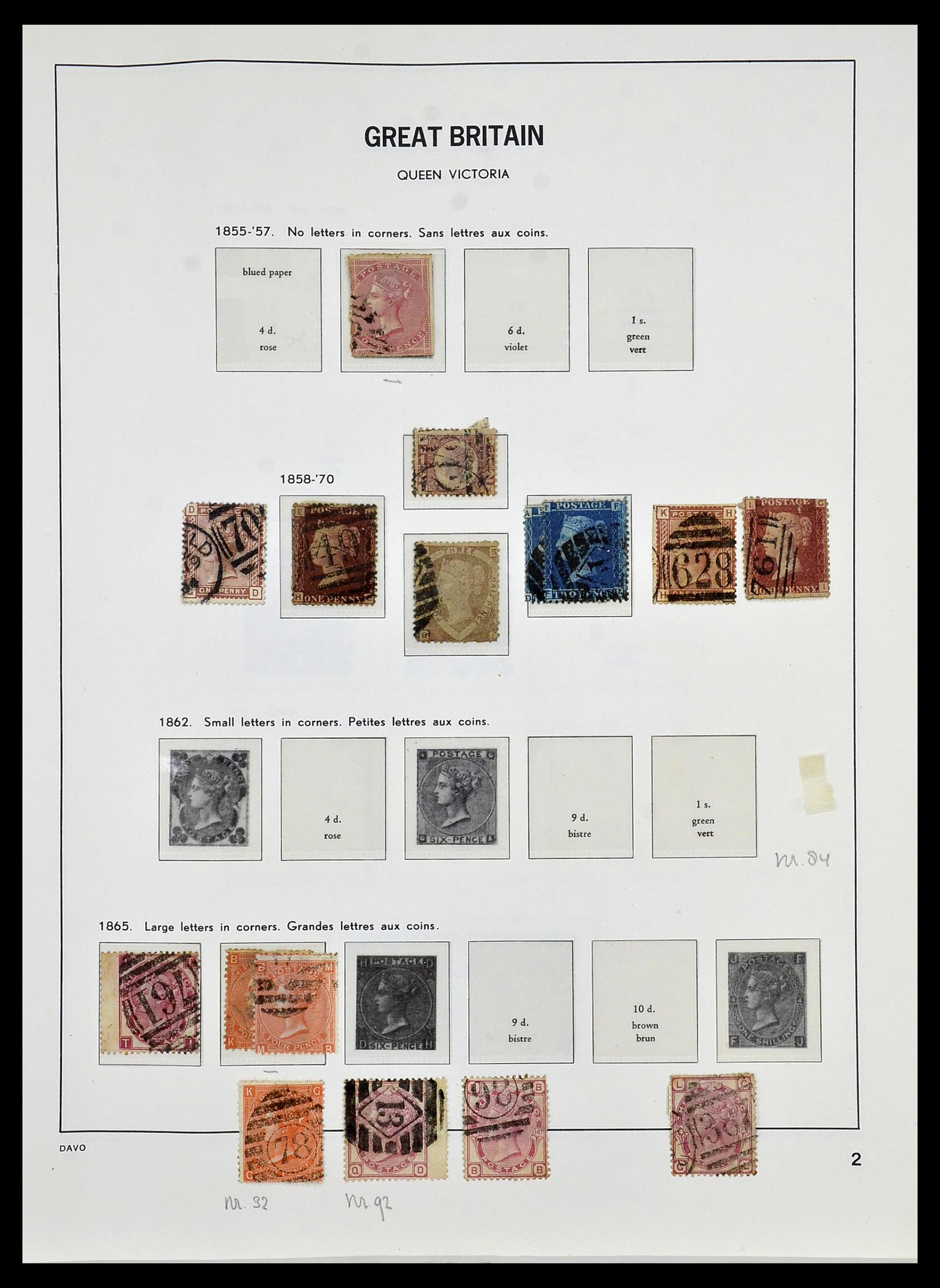 33999 002 - Postzegelverzameling 33999 Engeland 1841-2000.