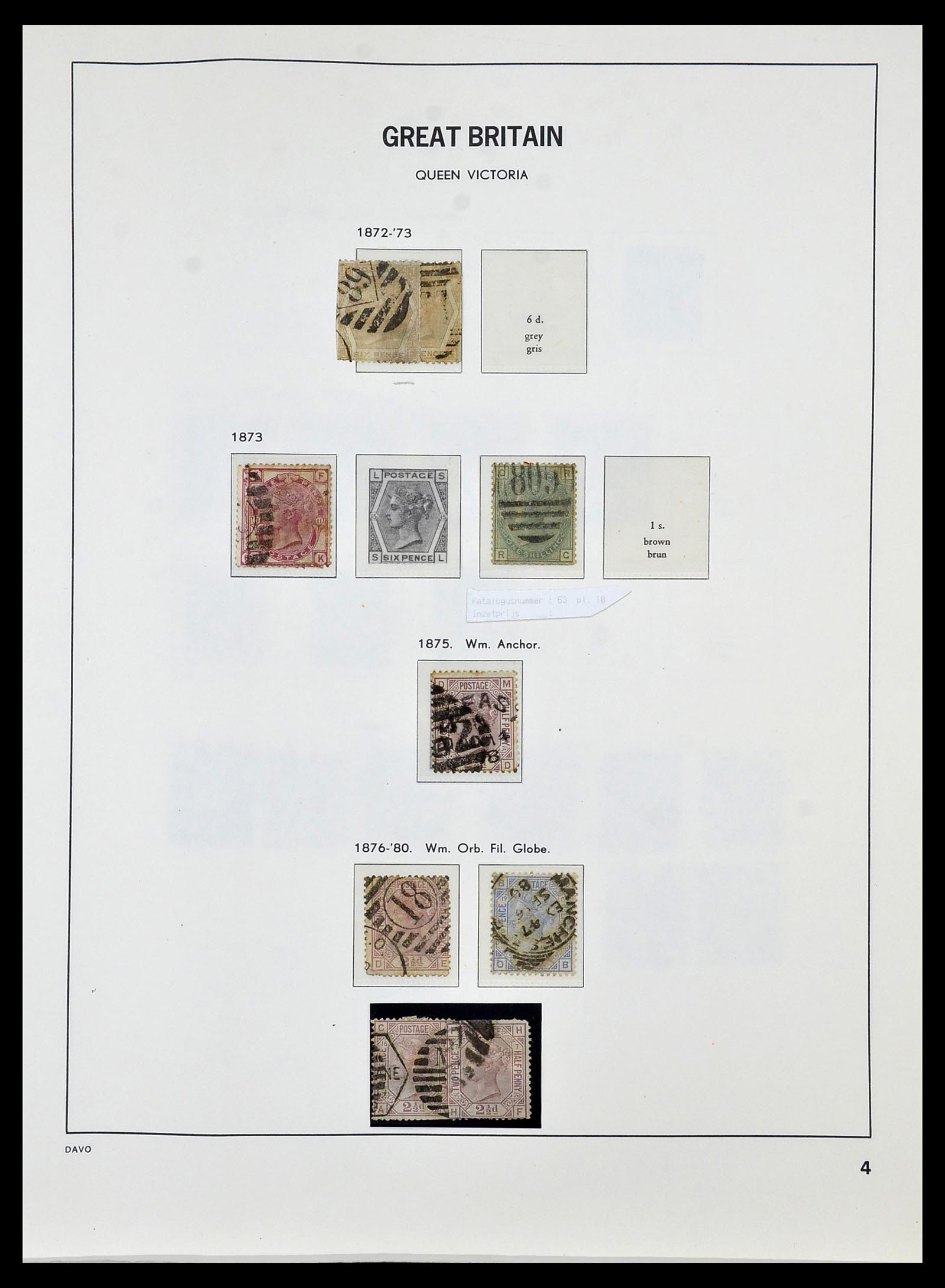 33999 003 - Postzegelverzameling 33999 Engeland 1841-2000.