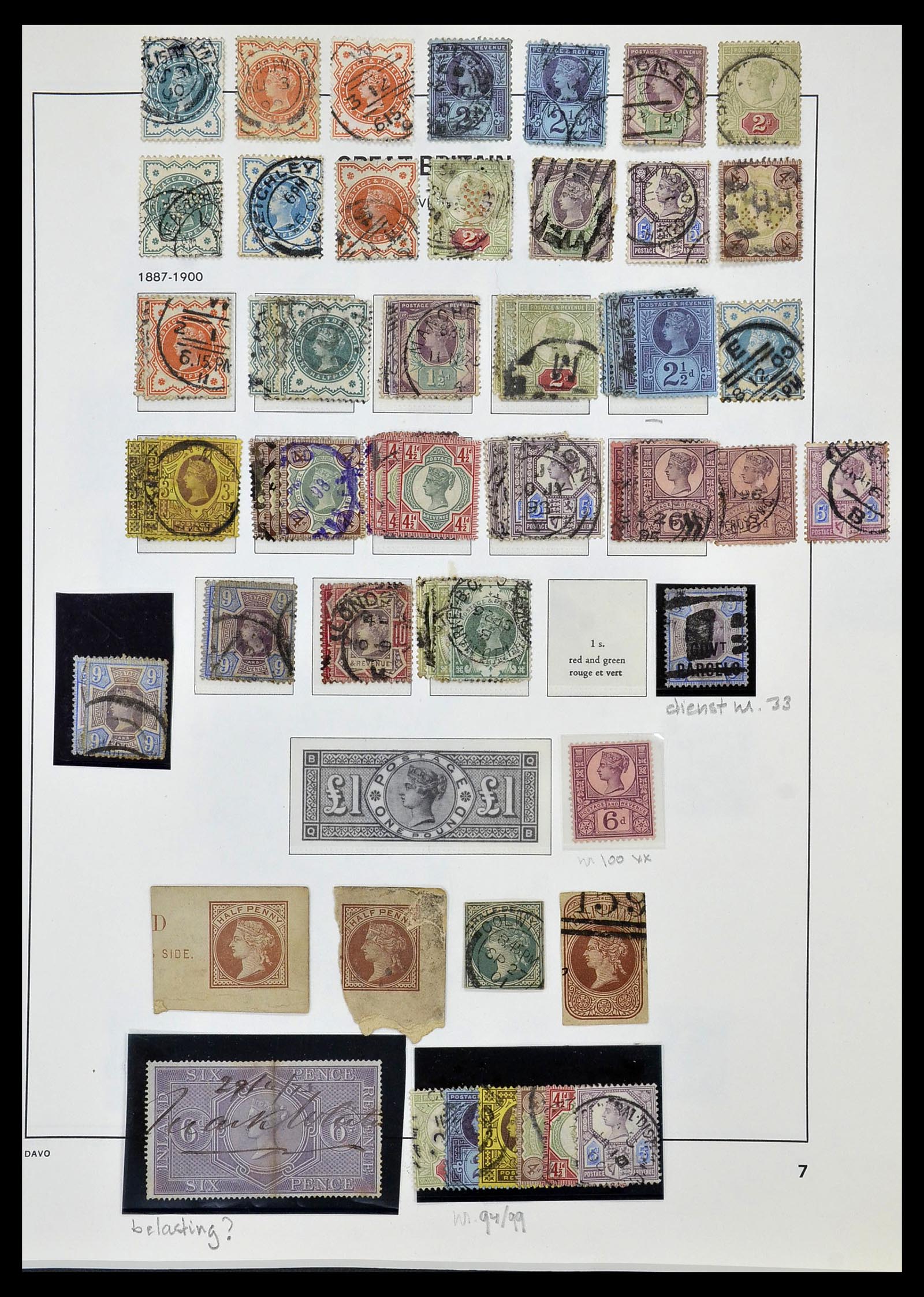 33999 006 - Postzegelverzameling 33999 Engeland 1841-2000.