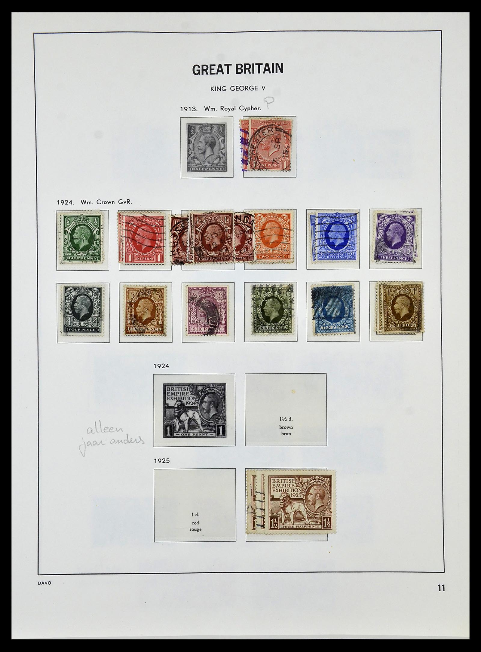 33999 011 - Postzegelverzameling 33999 Engeland 1841-2000.