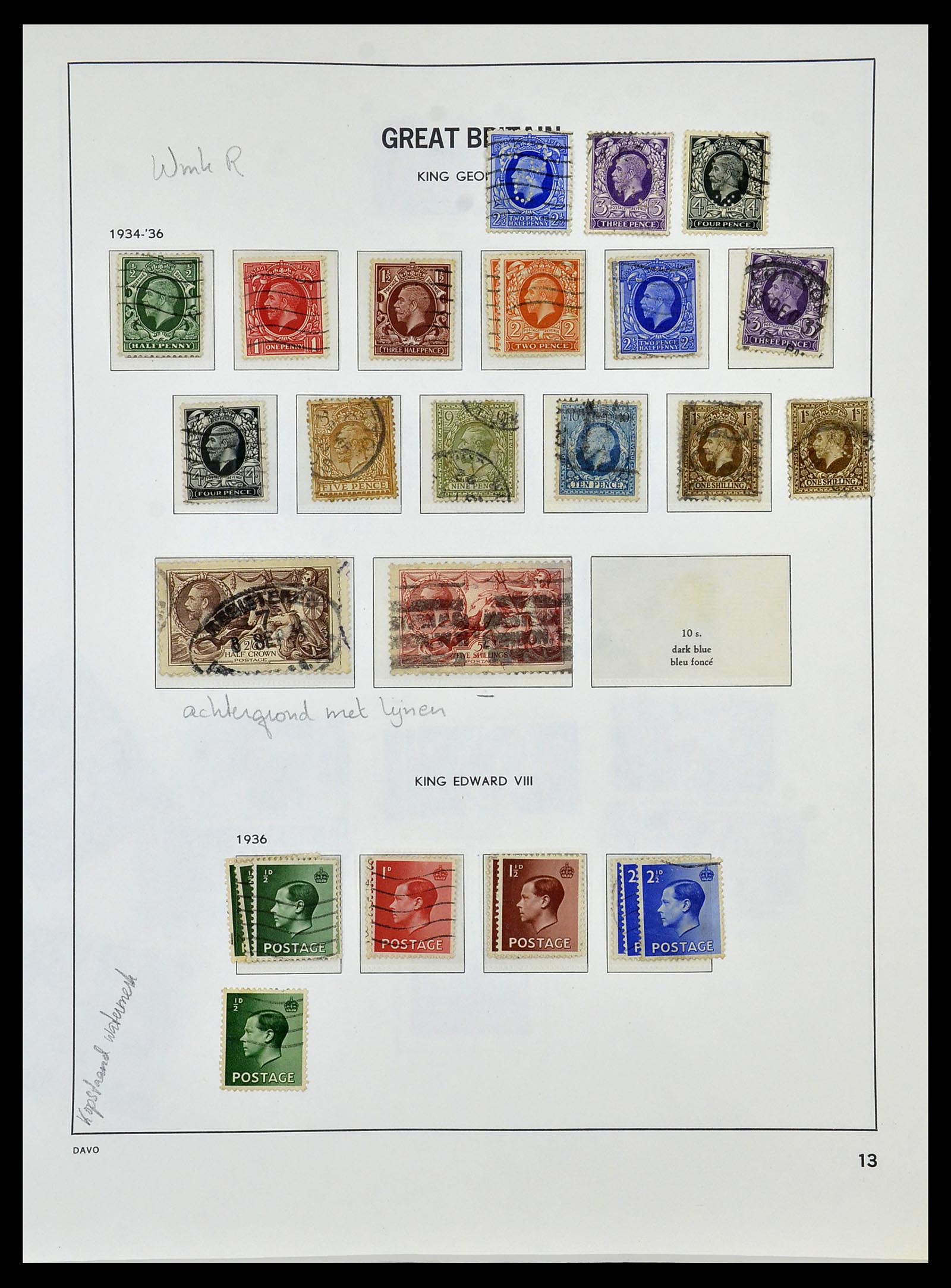 33999 013 - Postzegelverzameling 33999 Engeland 1841-2000.