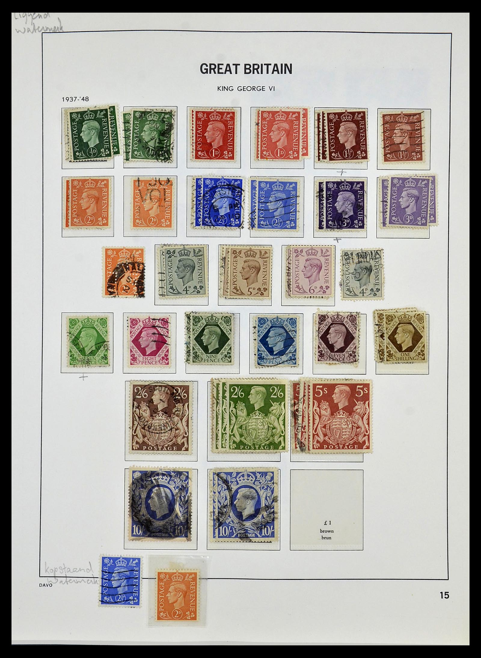 33999 015 - Postzegelverzameling 33999 Engeland 1841-2000.
