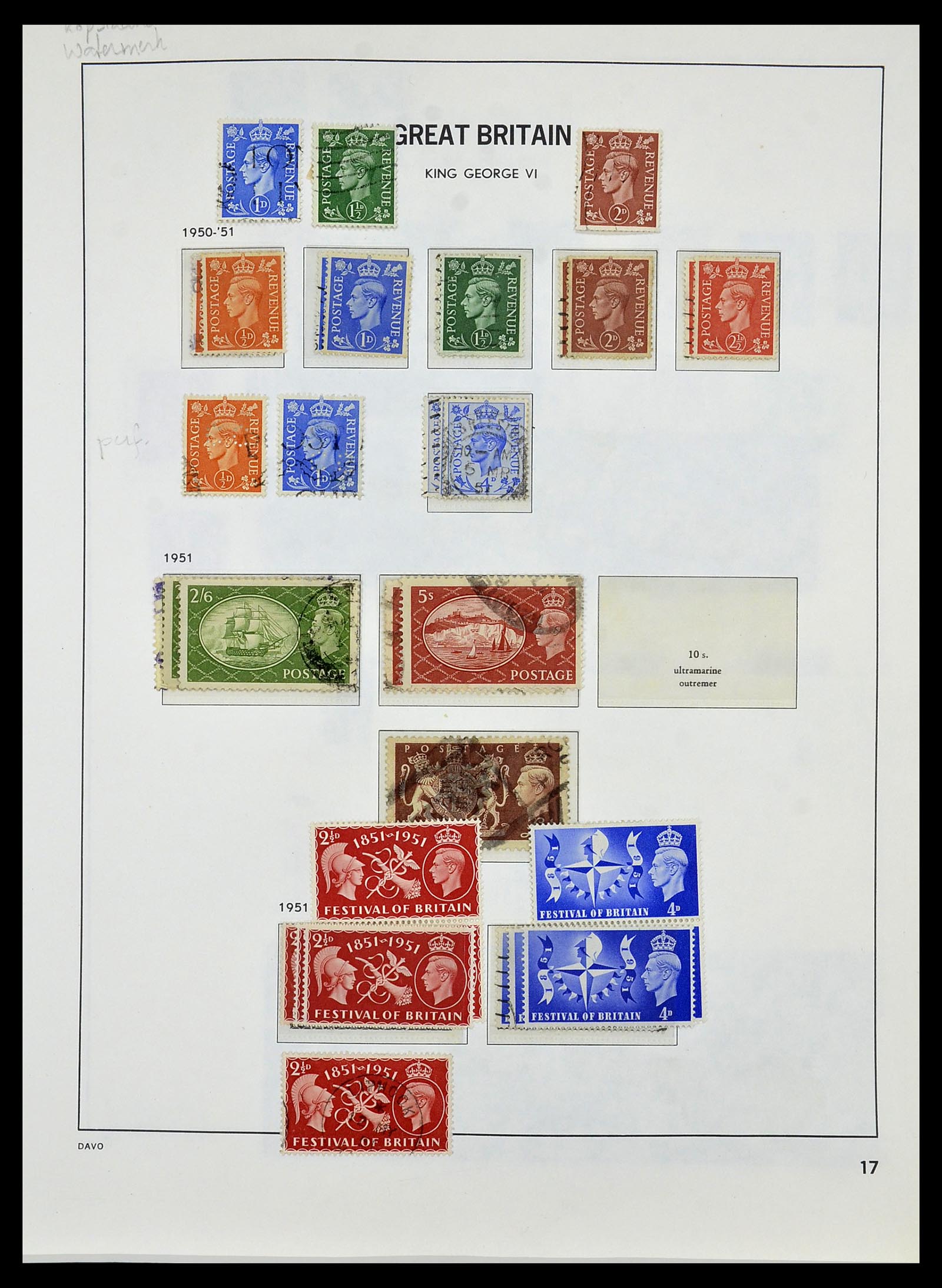 33999 017 - Postzegelverzameling 33999 Engeland 1841-2000.