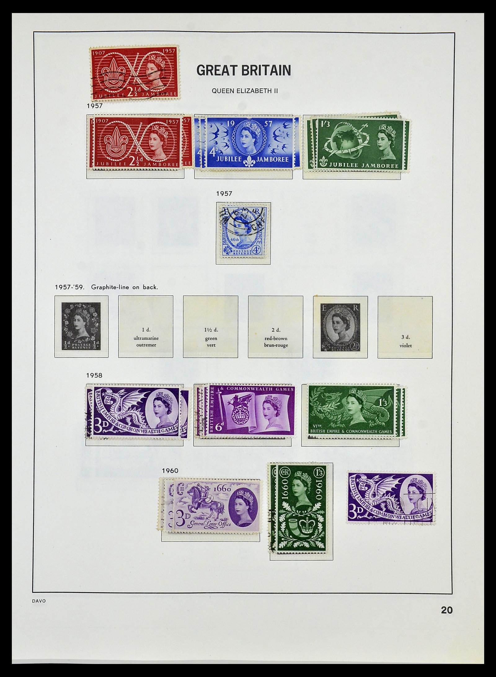 33999 021 - Postzegelverzameling 33999 Engeland 1841-2000.