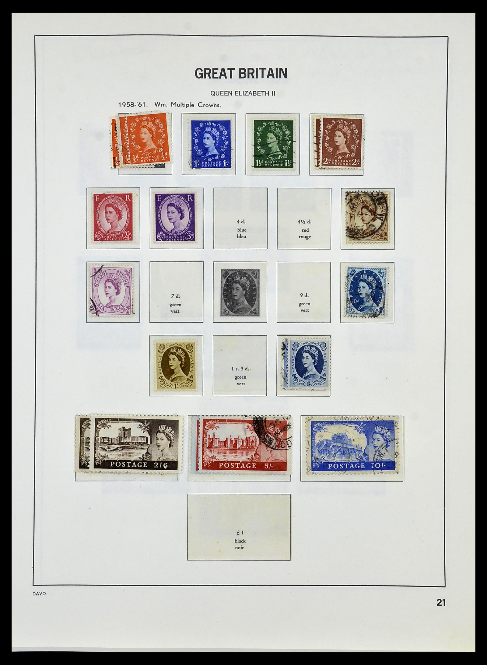 33999 022 - Postzegelverzameling 33999 Engeland 1841-2000.