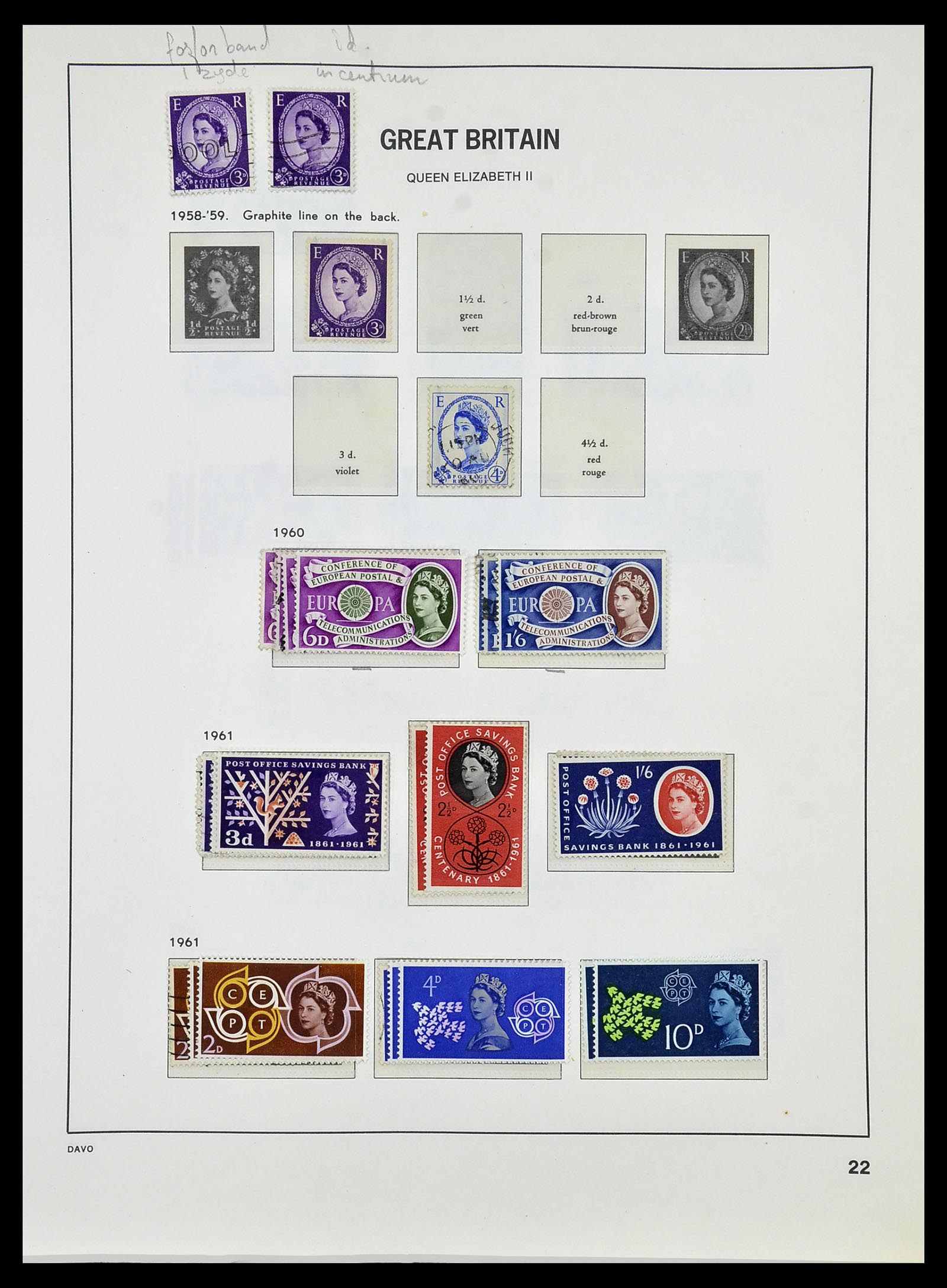 33999 025 - Postzegelverzameling 33999 Engeland 1841-2000.