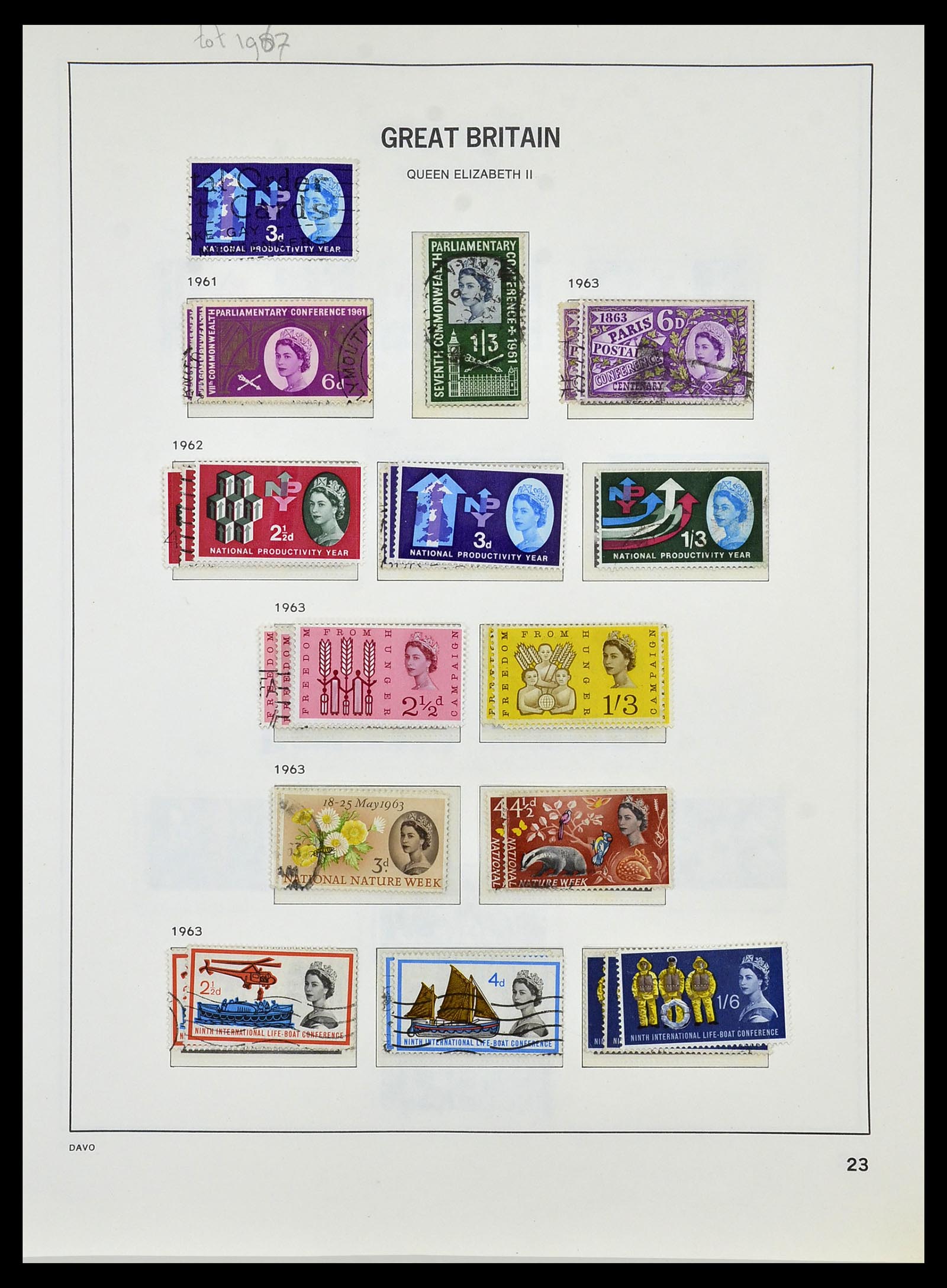 33999 026 - Postzegelverzameling 33999 Engeland 1841-2000.