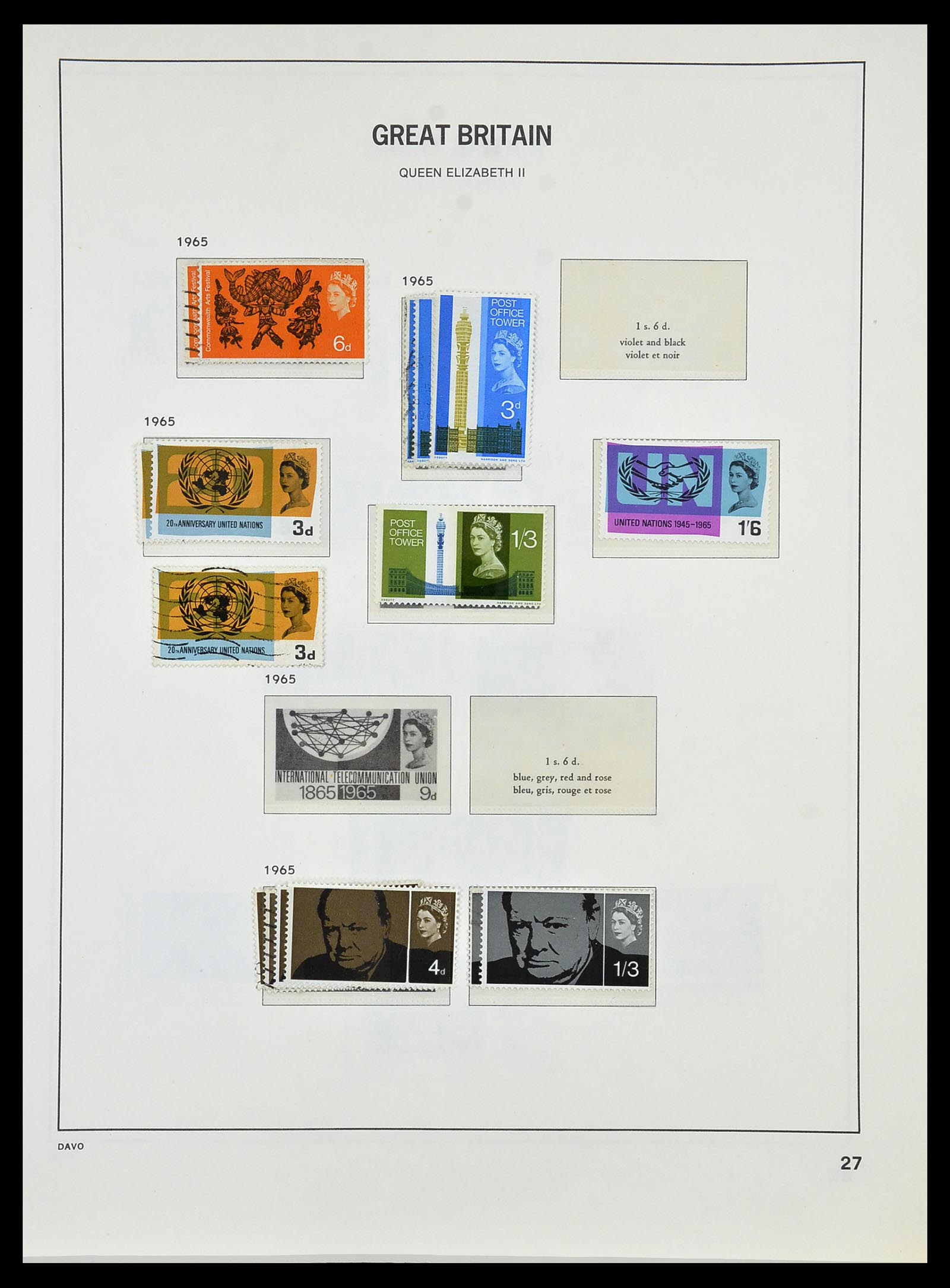 33999 030 - Postzegelverzameling 33999 Engeland 1841-2000.