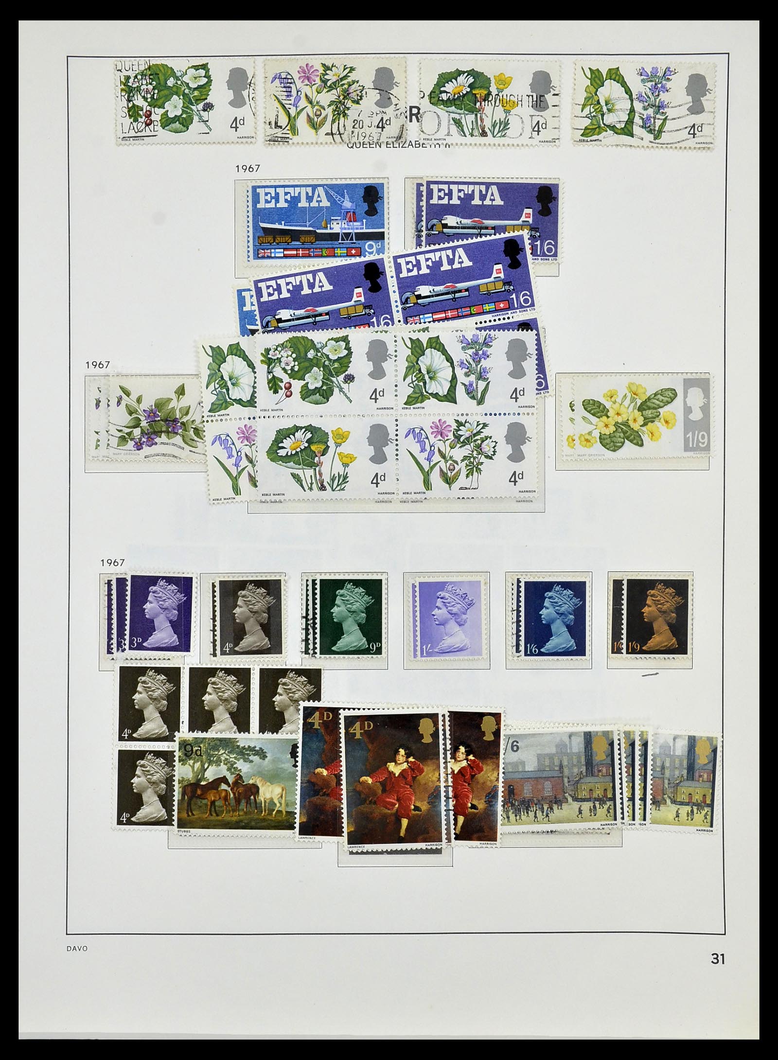 33999 036 - Postzegelverzameling 33999 Engeland 1841-2000.