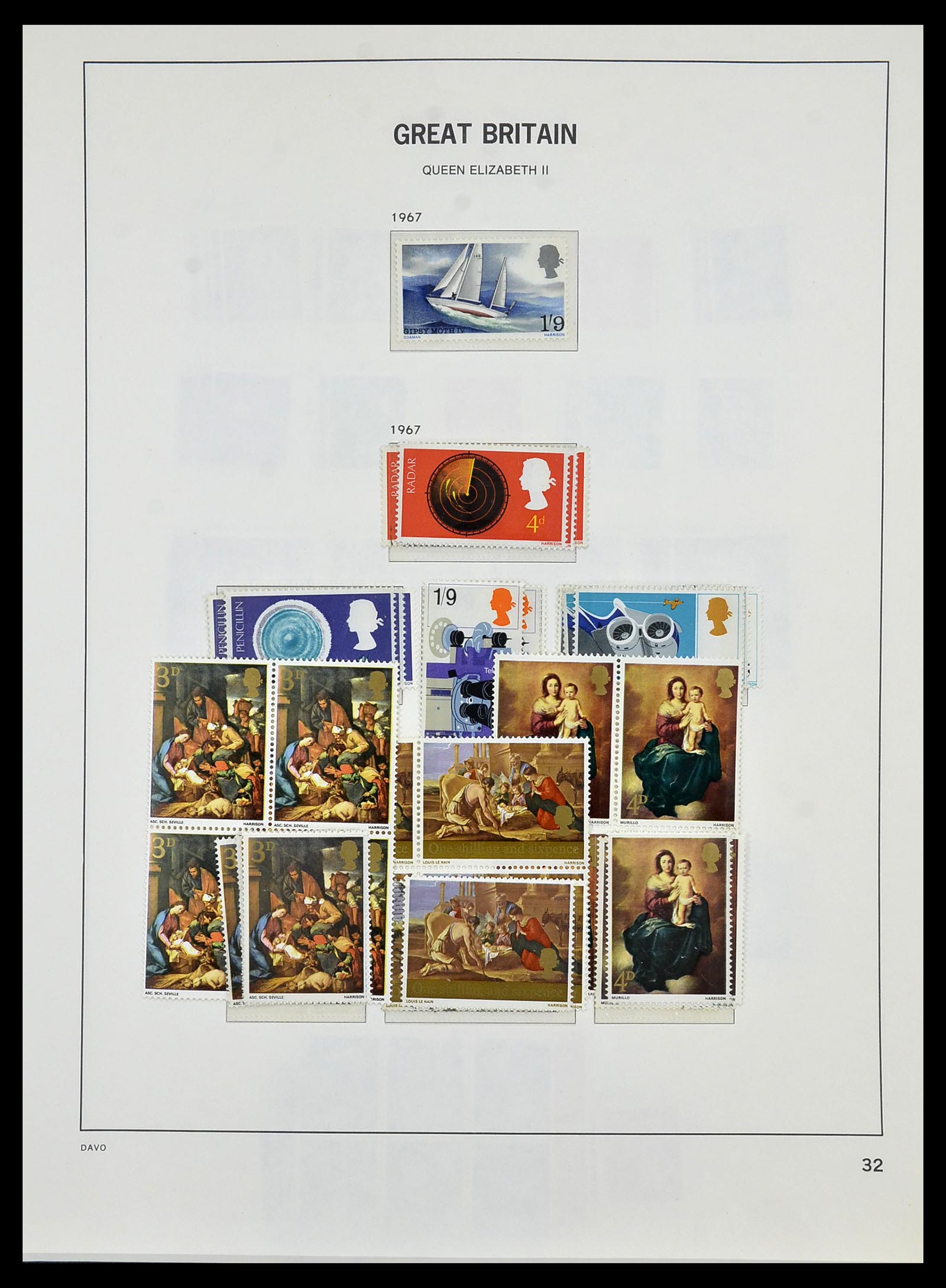 33999 037 - Postzegelverzameling 33999 Engeland 1841-2000.