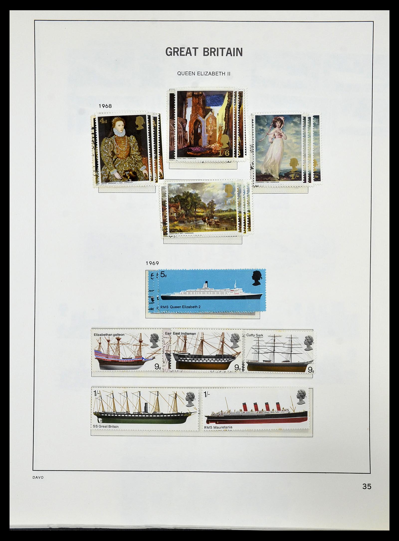 33999 040 - Postzegelverzameling 33999 Engeland 1841-2000.