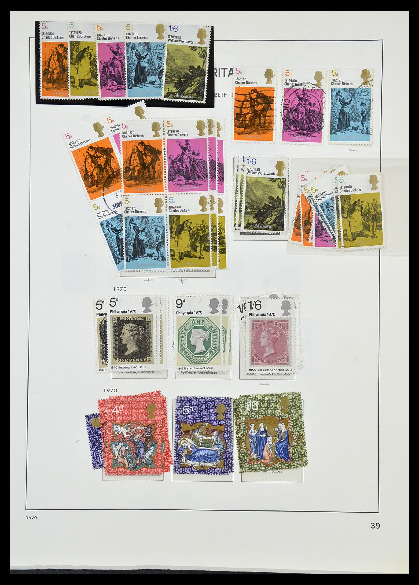 33999 044 - Postzegelverzameling 33999 Engeland 1841-2000.