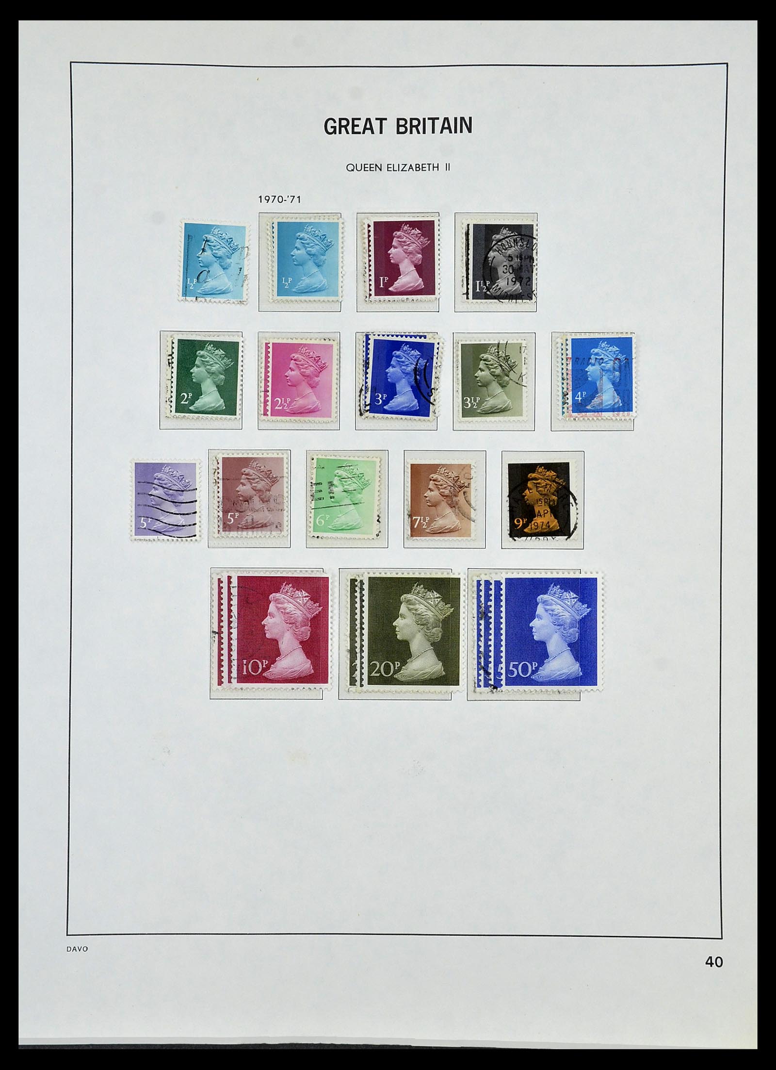 33999 045 - Postzegelverzameling 33999 Engeland 1841-2000.