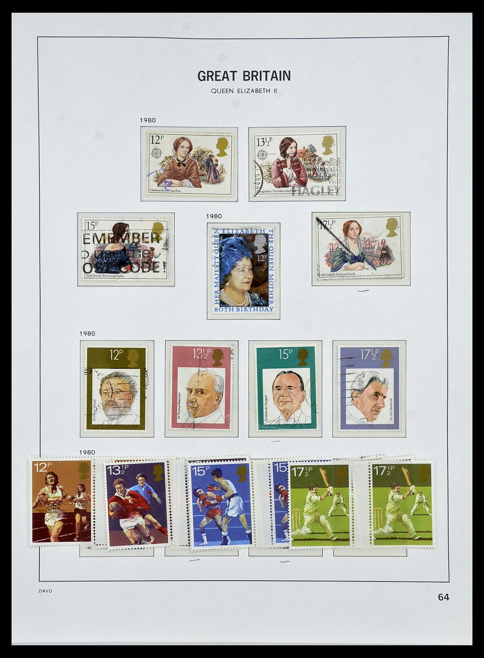 33999 073 - Postzegelverzameling 33999 Engeland 1841-2000.