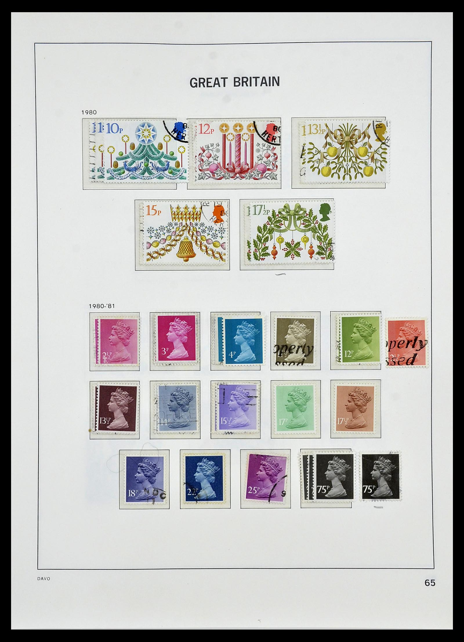 33999 074 - Postzegelverzameling 33999 Engeland 1841-2000.