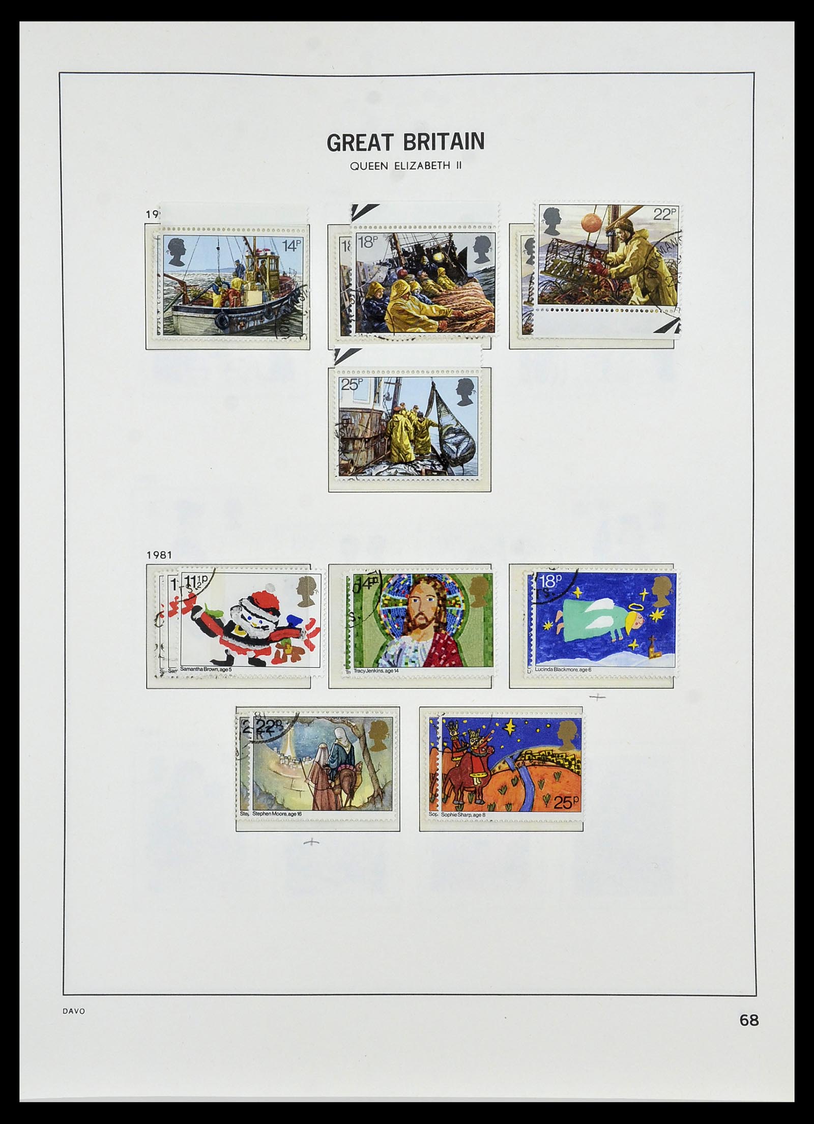 33999 077 - Postzegelverzameling 33999 Engeland 1841-2000.