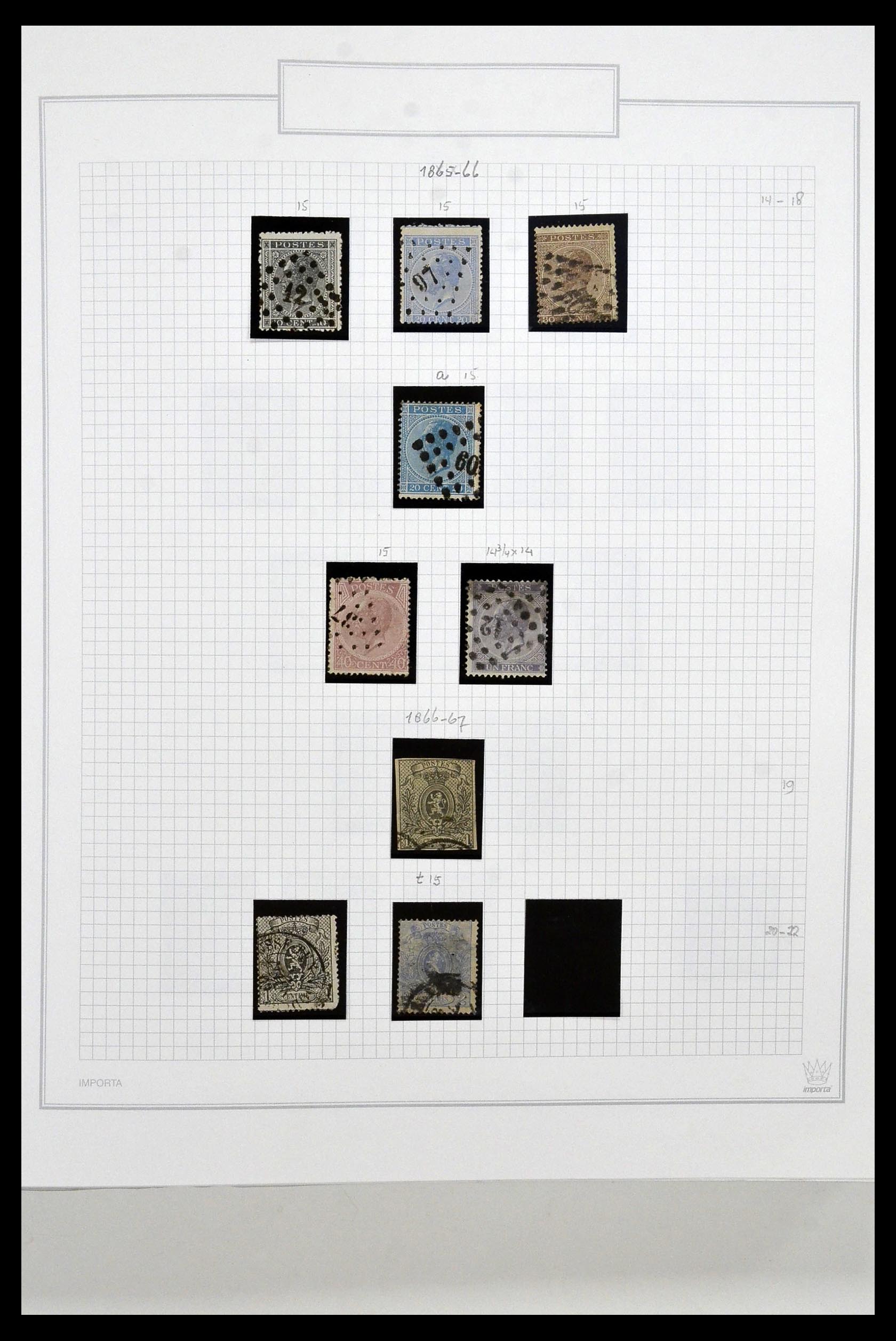 34001 002 - Stamp collection 34001 Belgium 1849-1998.