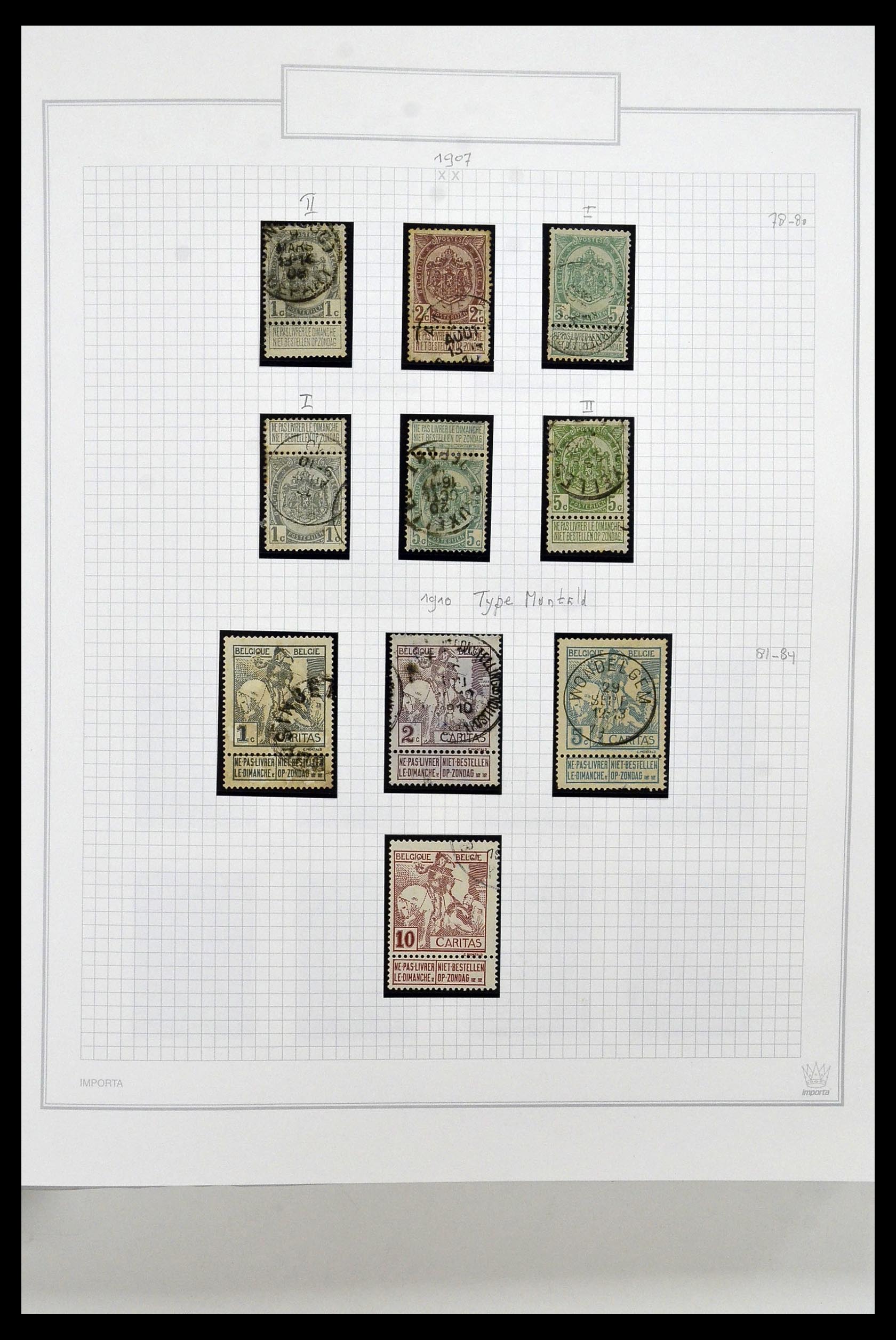 34001 007 - Stamp collection 34001 Belgium 1849-1998.