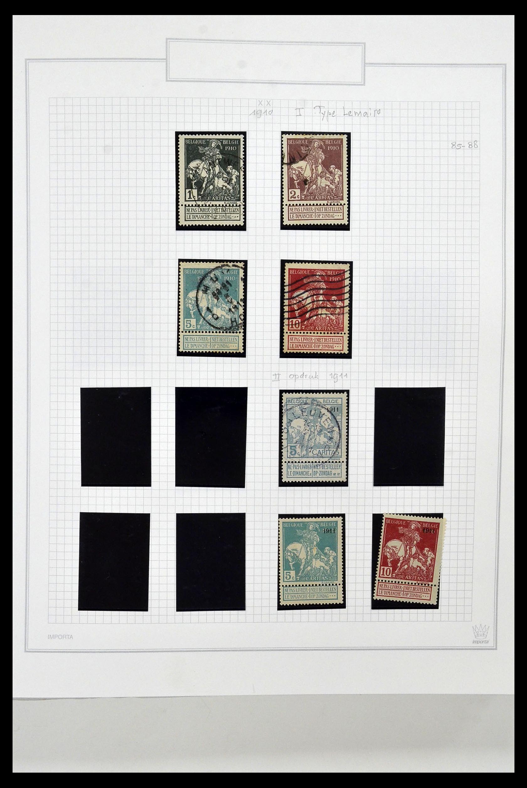 34001 008 - Stamp collection 34001 Belgium 1849-1998.