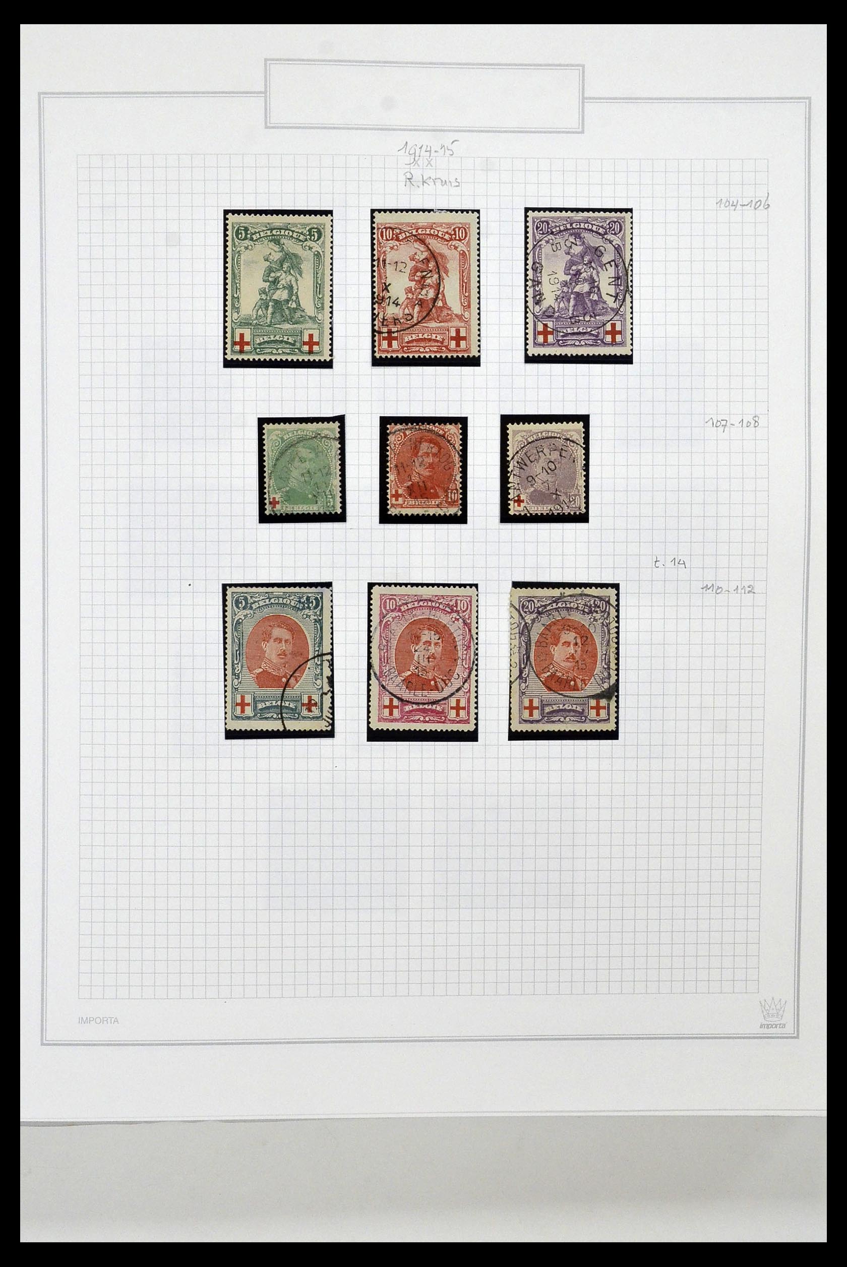 34001 013 - Stamp collection 34001 Belgium 1849-1998.
